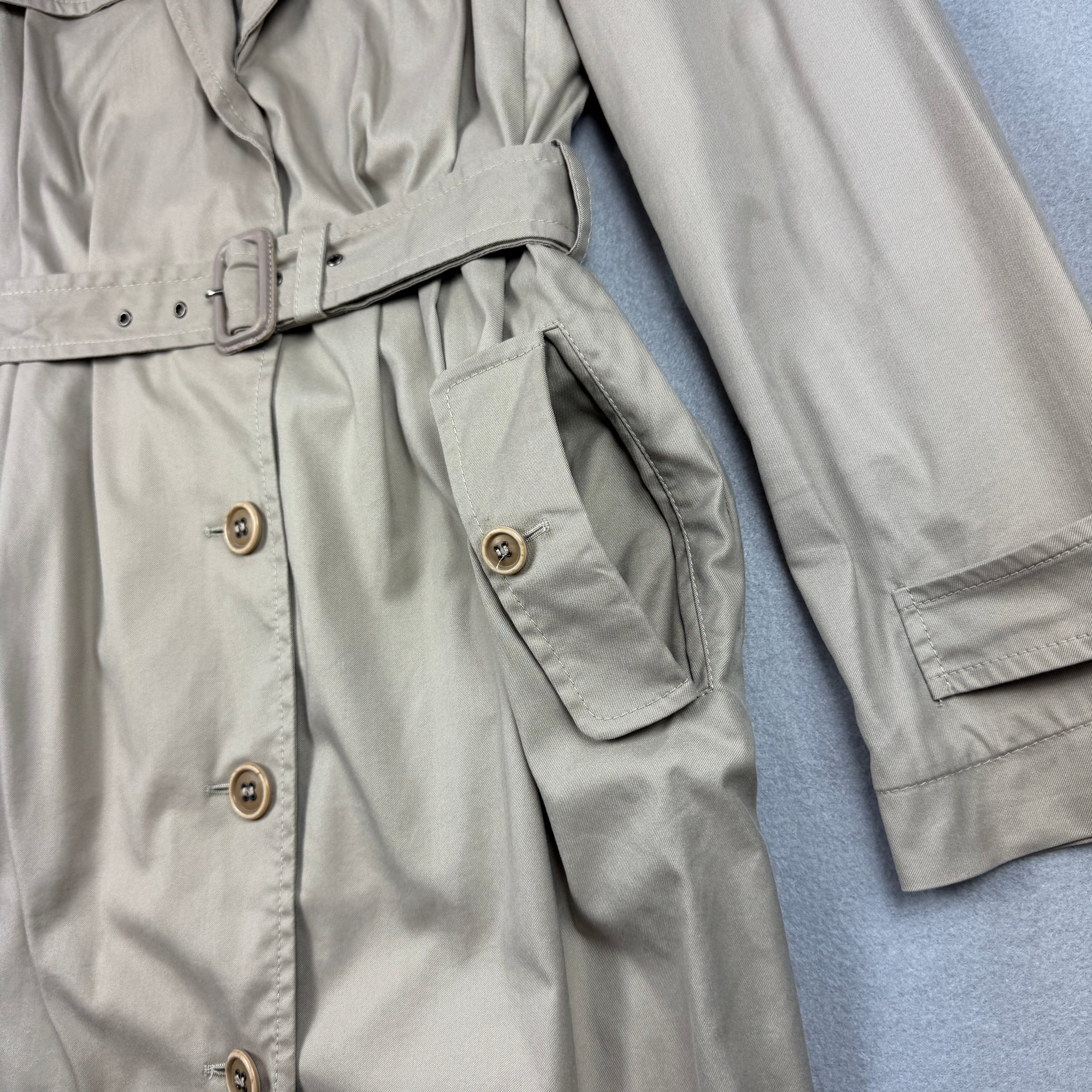 Women`s Dolce & Gabbana Beige Belted Trench Coat Vintage Size S-M / 38 image 5