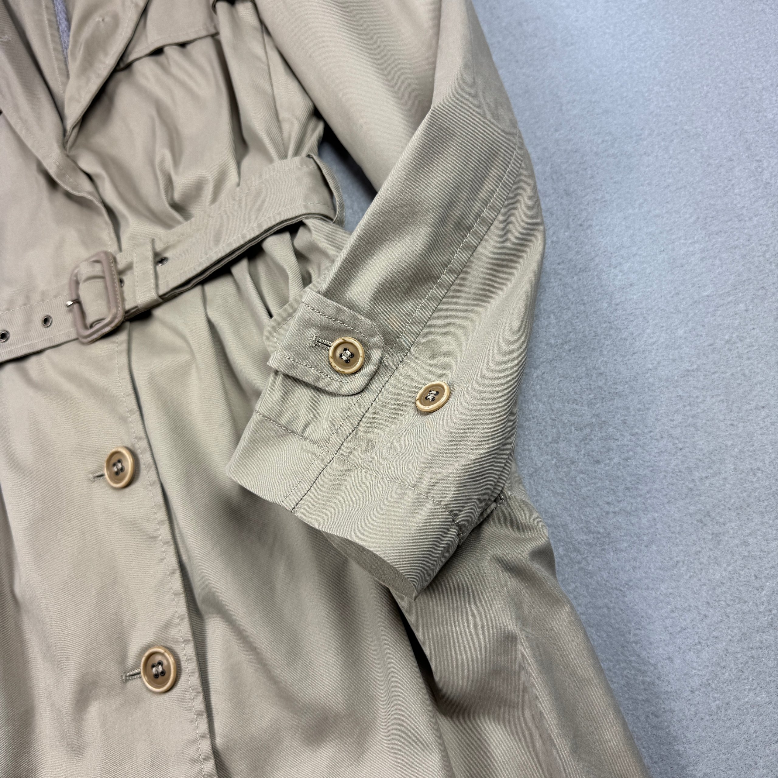 Women`s Dolce & Gabbana Beige Belted Trench Coat Vintage Size S-M / 38 image 7