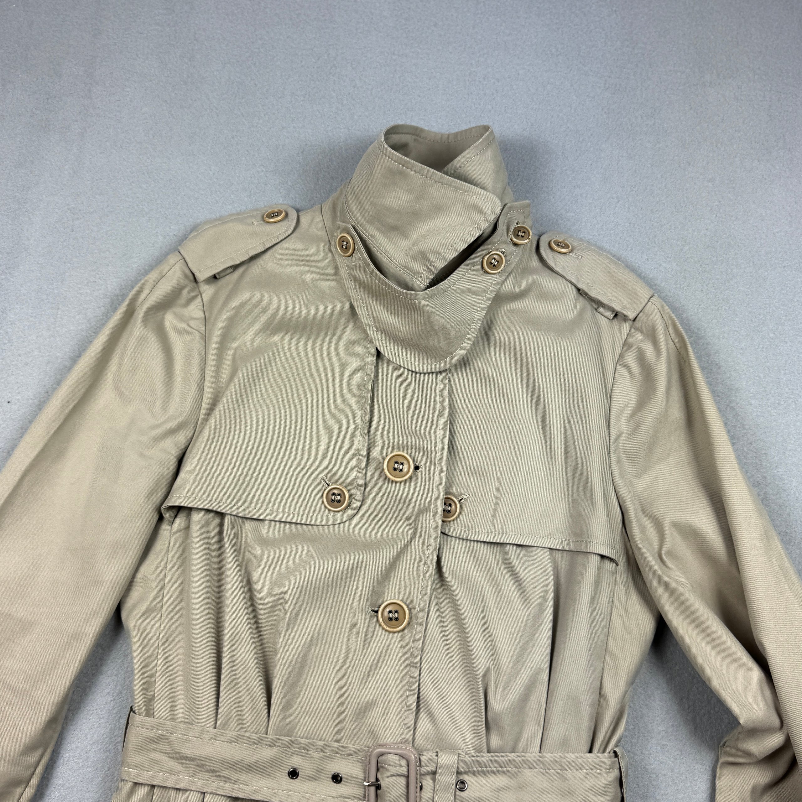 Women`s Dolce & Gabbana Beige Belted Trench Coat Vintage Size S-M / 38 image 8
