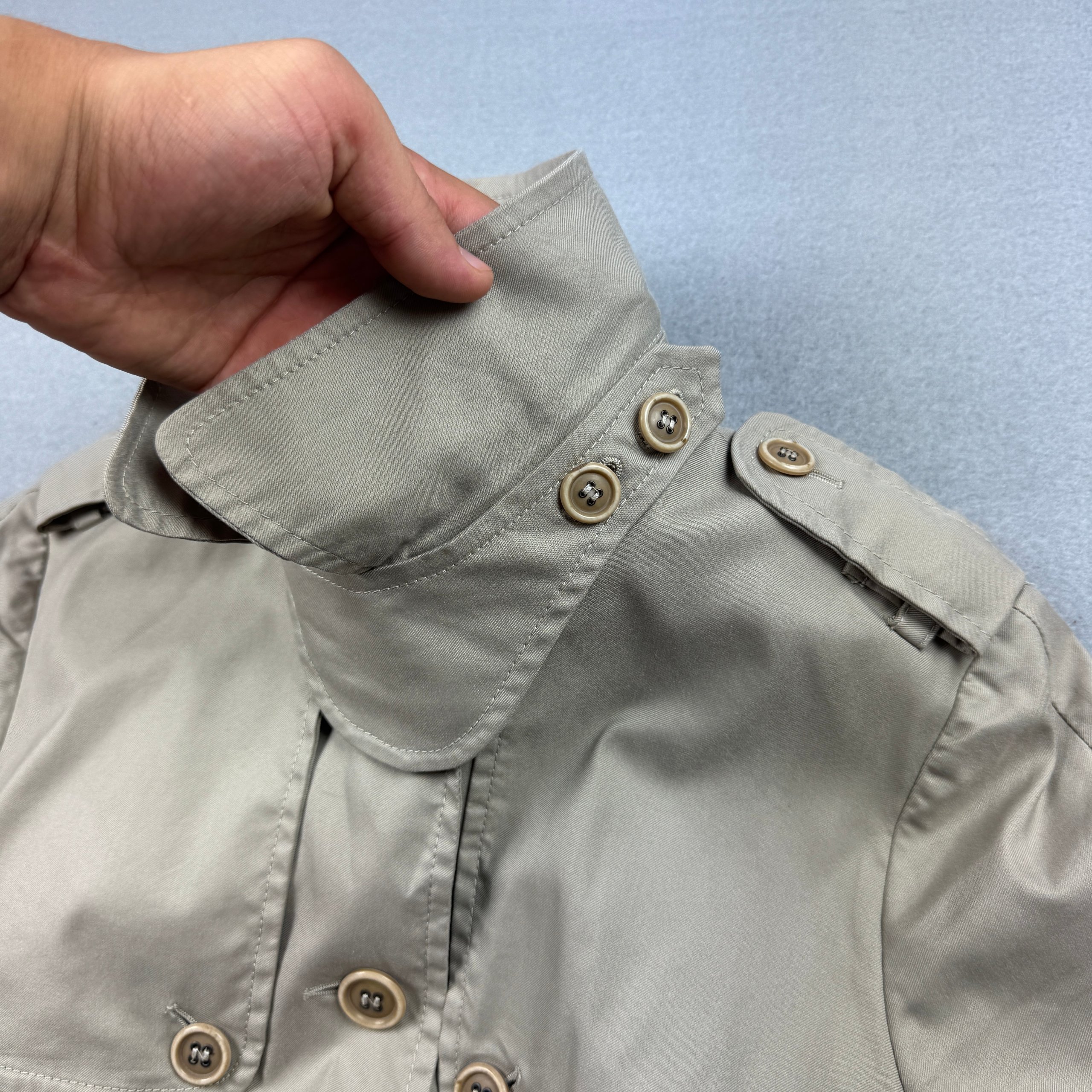 Women`s Dolce & Gabbana Beige Belted Trench Coat Vintage Size S-M / 38 image 9