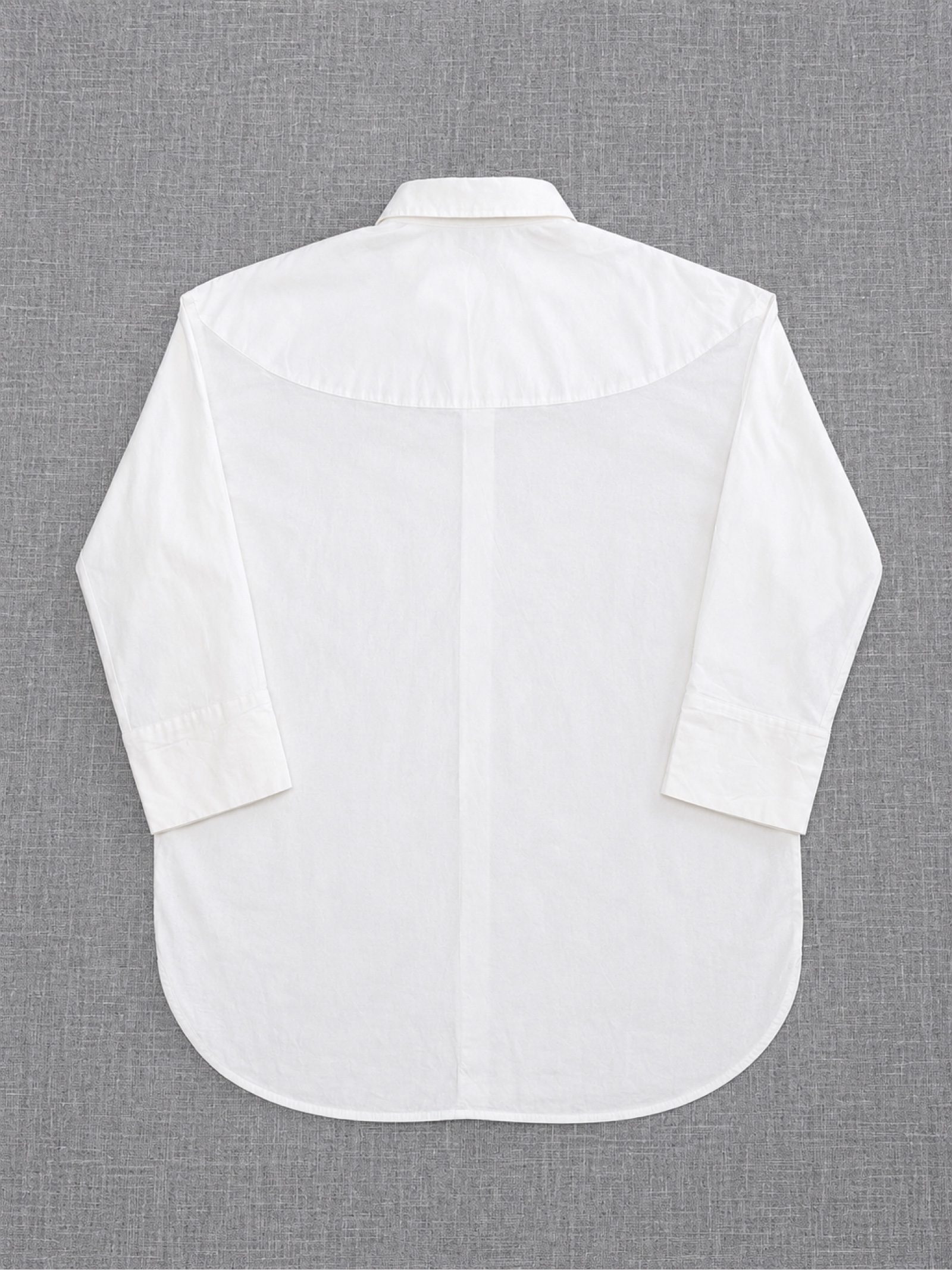COS Women’s White Cotton Longline Shirt XS Lightweight Button-Up image 2