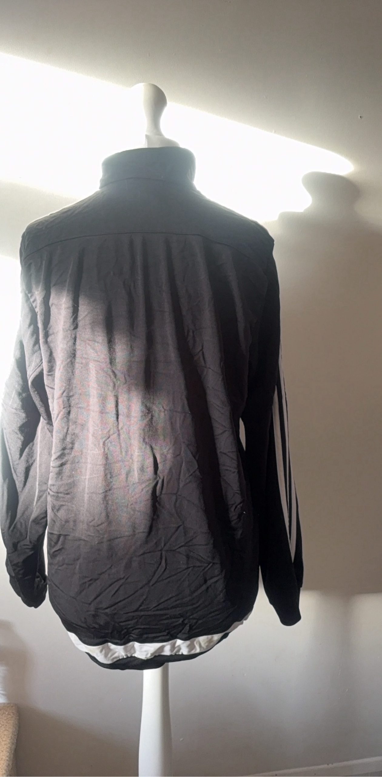 Adidas Black & White Track Jacket UK 11 image 3