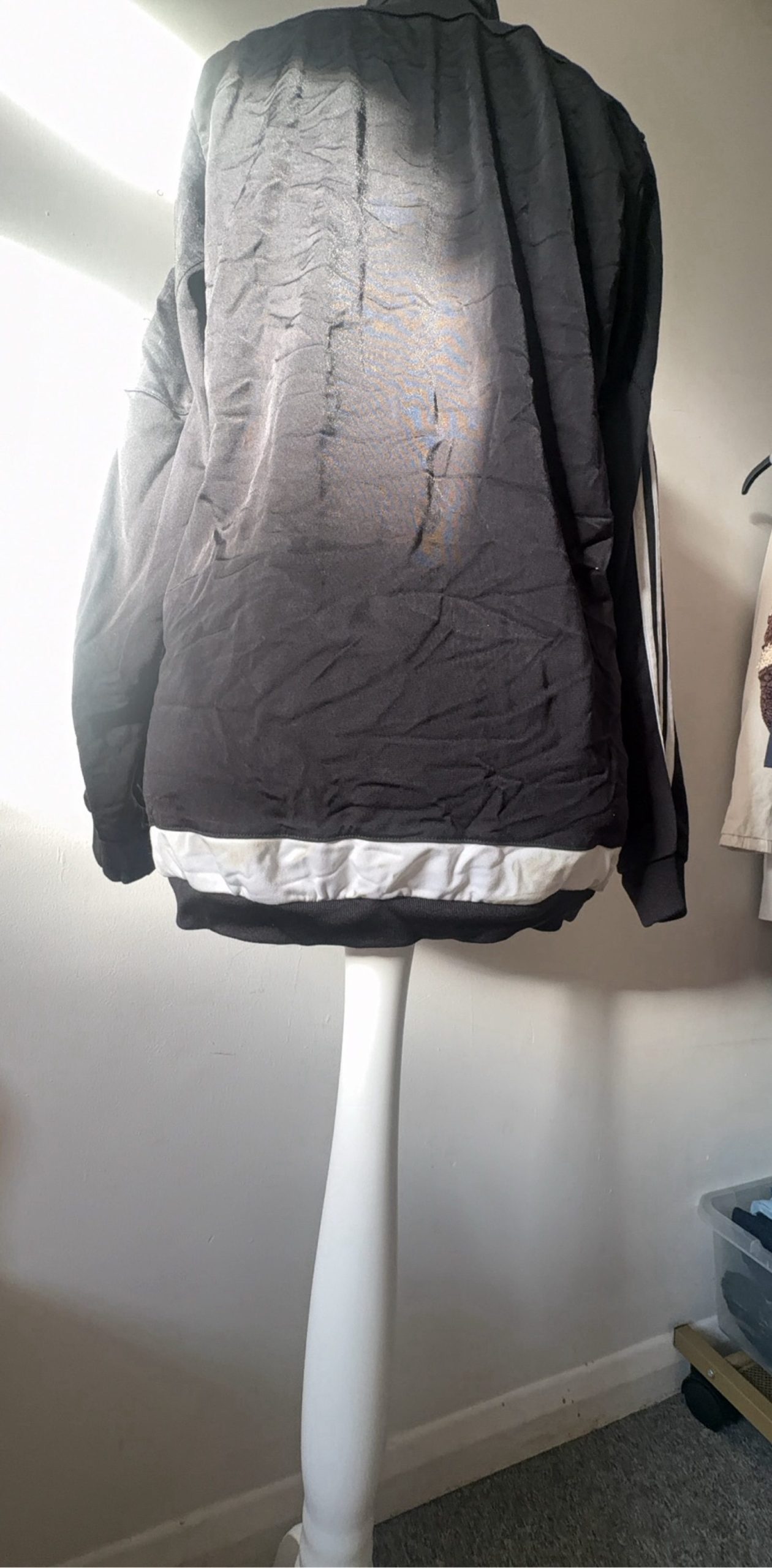 Adidas Black & White Track Jacket UK 11 image 6