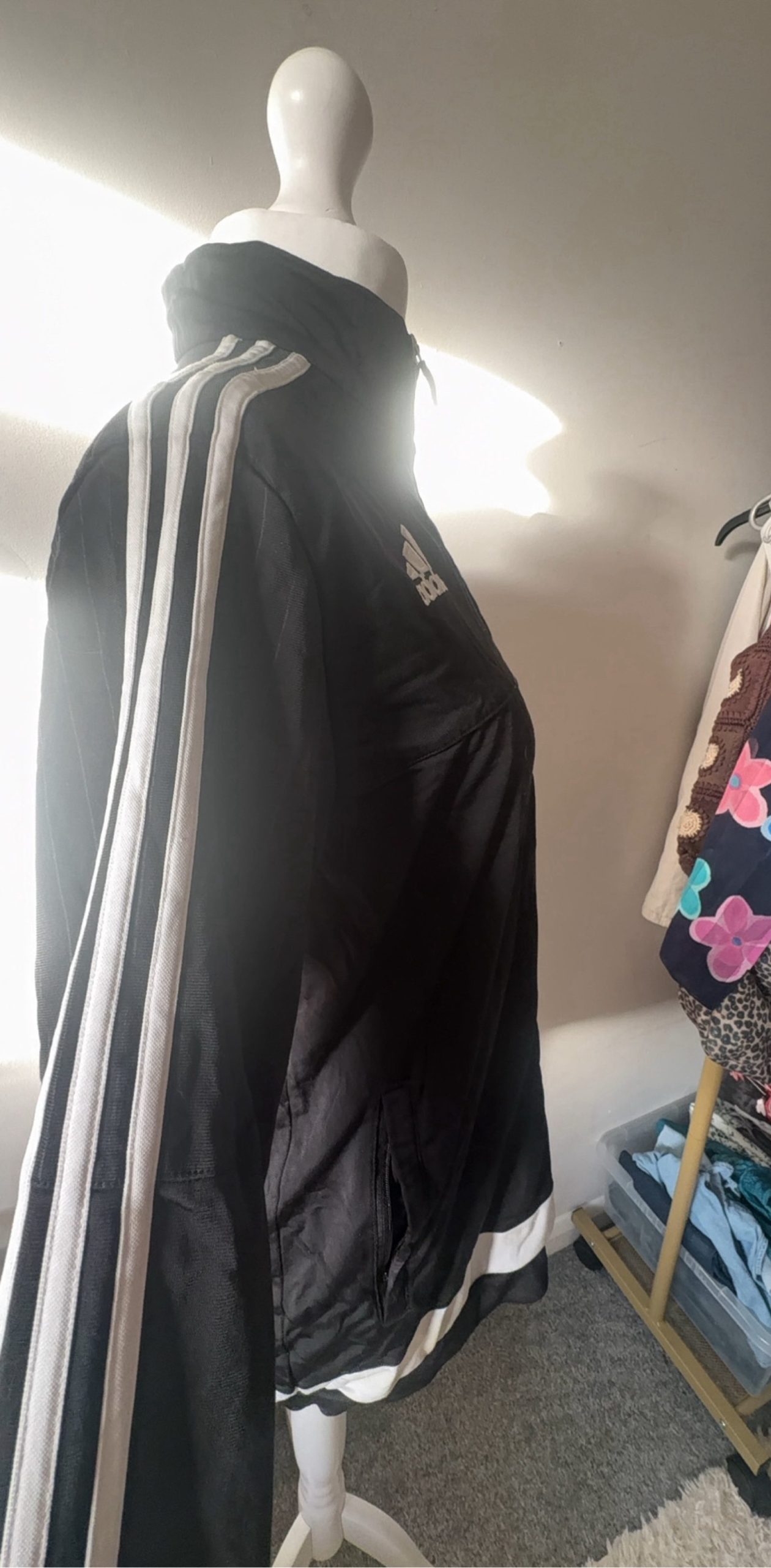 Adidas Black & White Track Jacket UK 11 image 7
