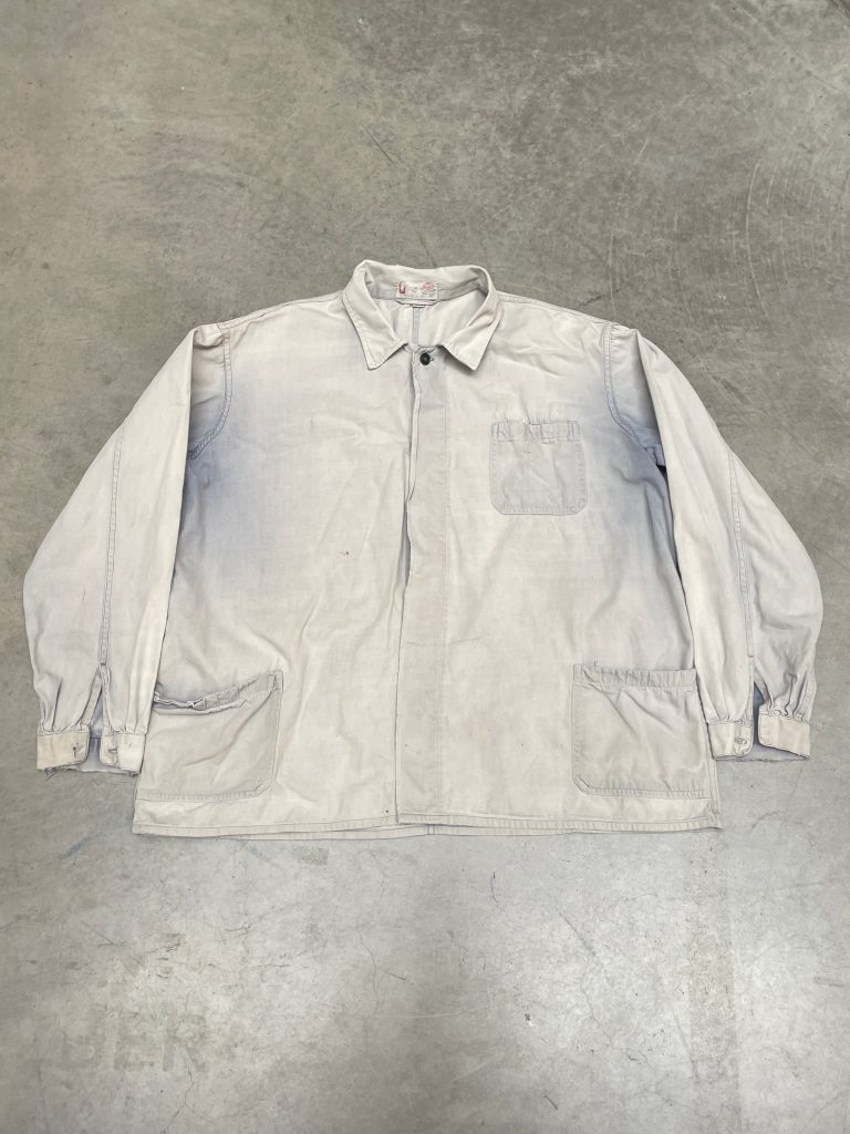 70s Lotus Vietnam smock chore coat / size L