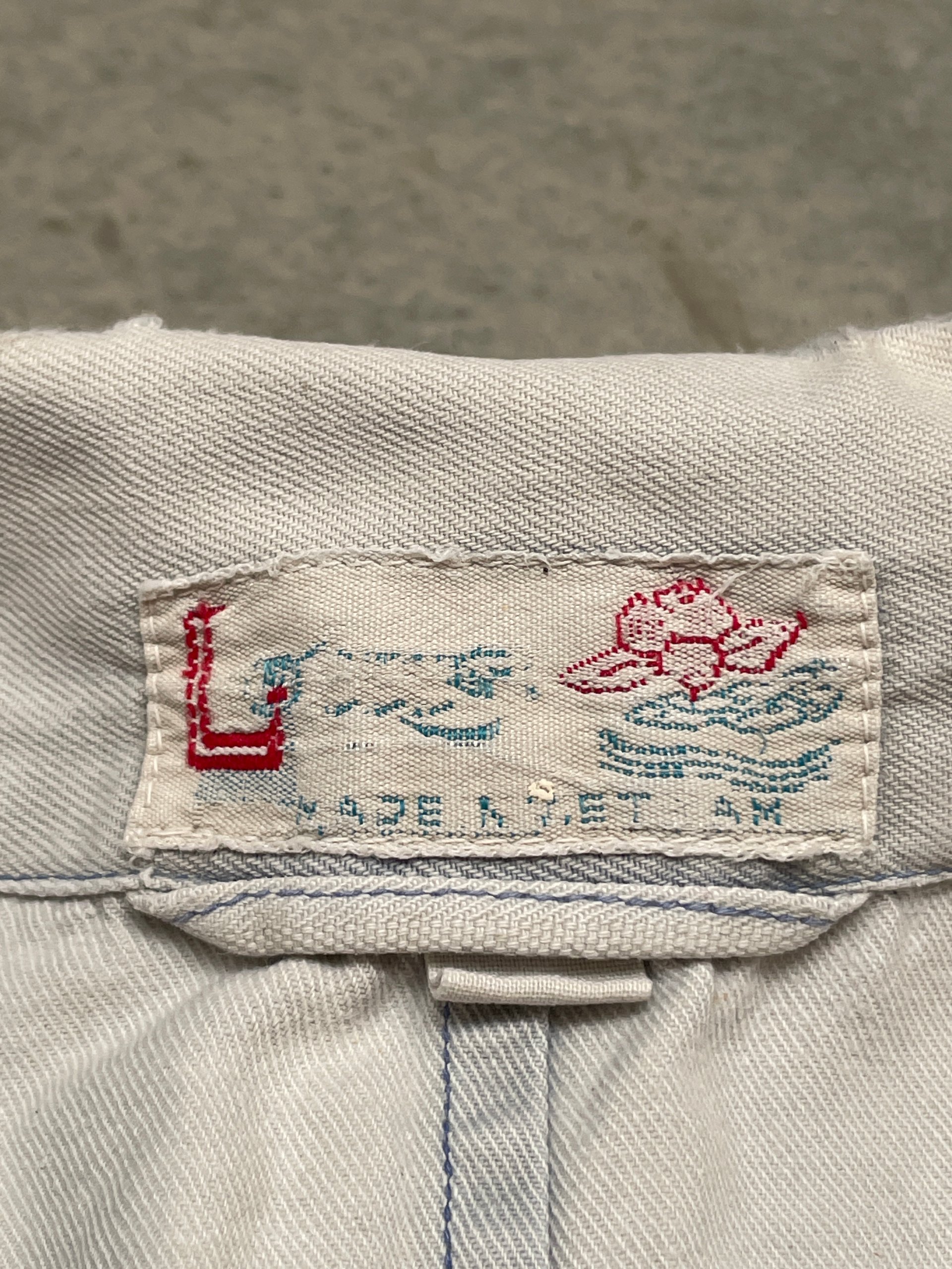 70s Lotus Vietnam smock chore coat / size L image 10