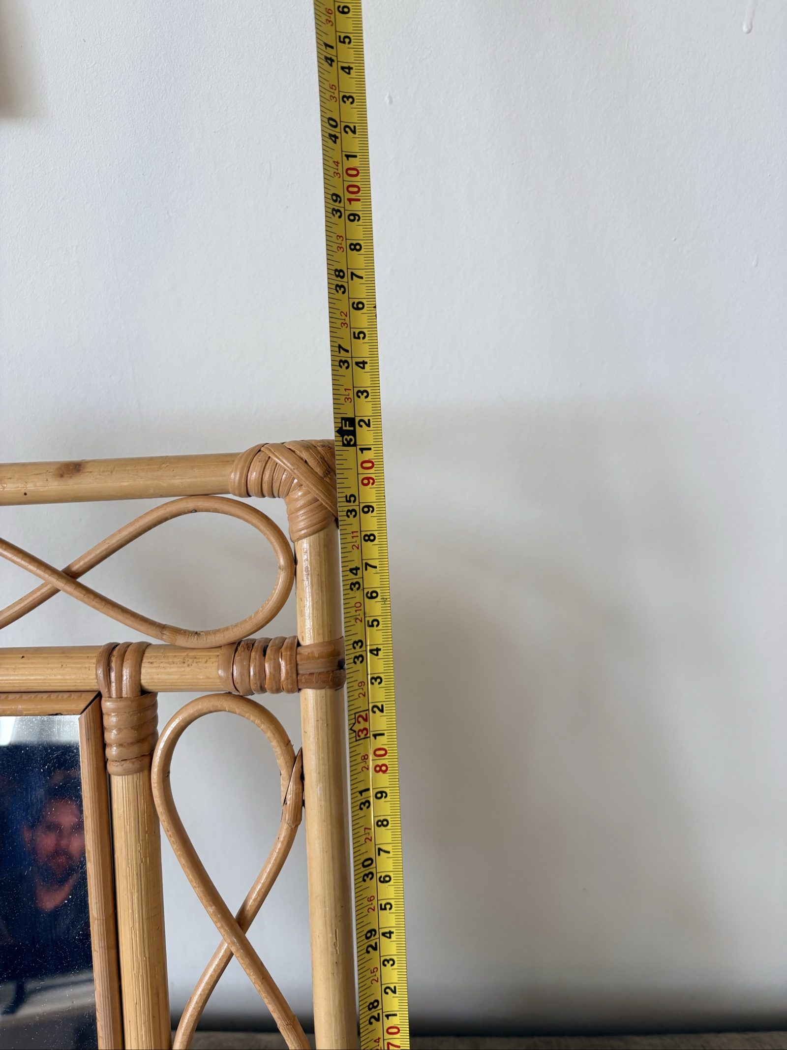 Natural Rattan Mirror with Decorative Frame image 6