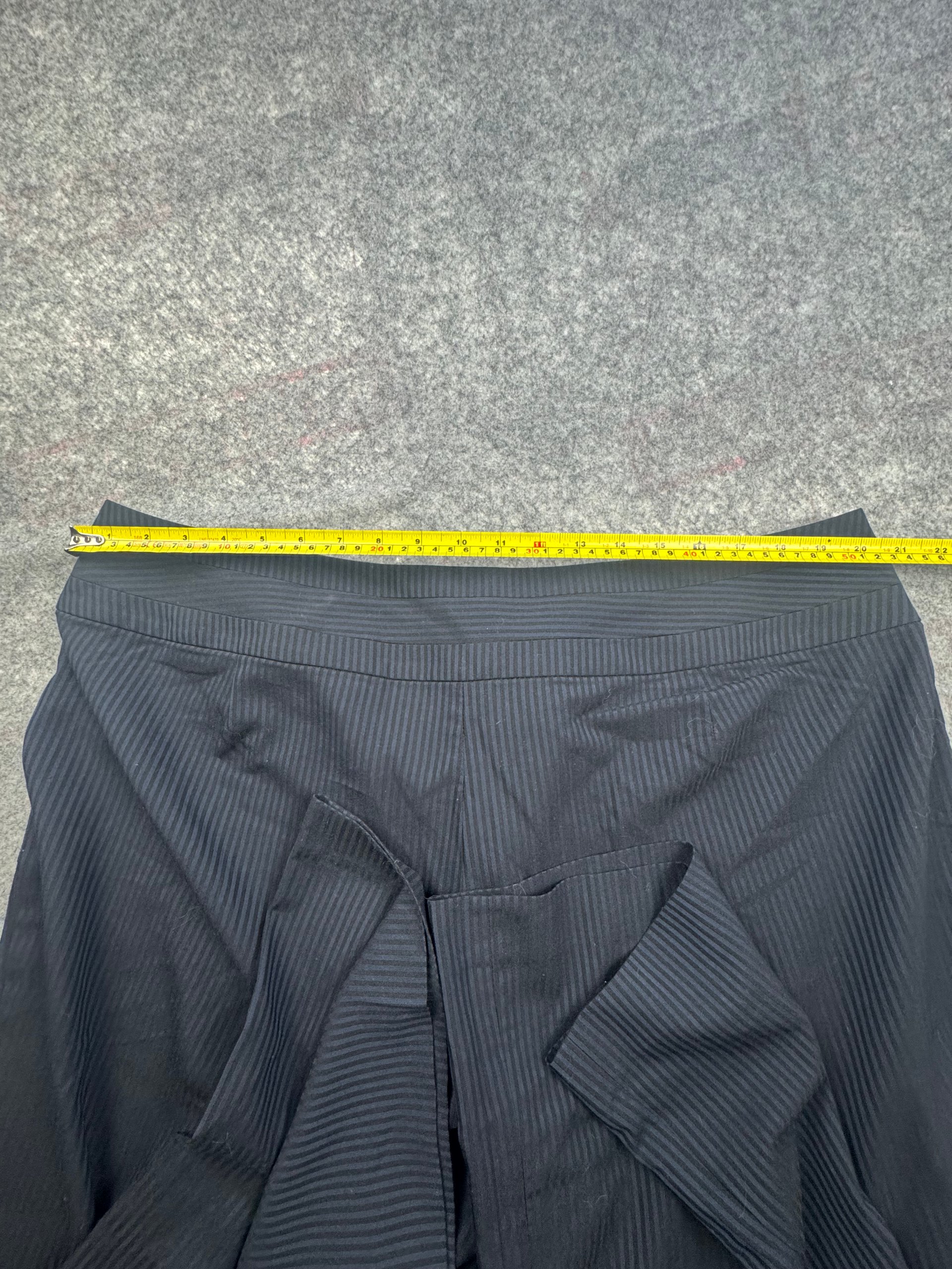 Debenhams Black Pinstripe Wide Leg Trousers UK 20 image 4
