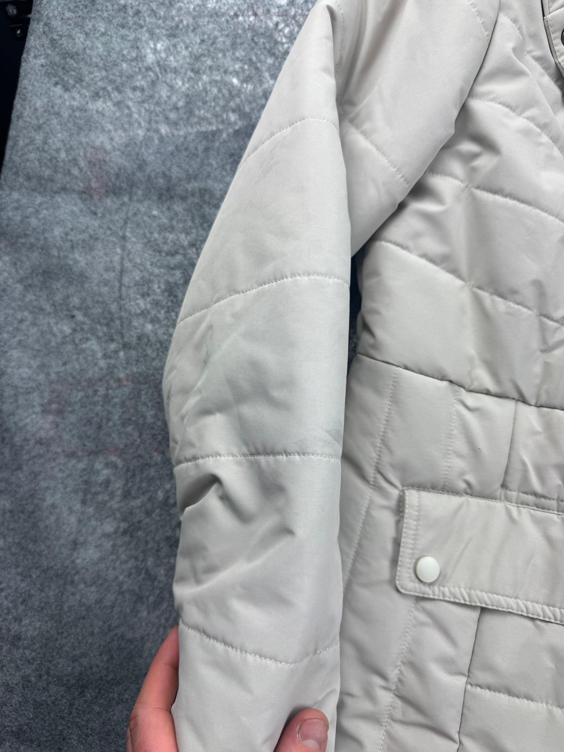 Cotton Traders Stone Padded Hooded Coat UK 12 Quilted Parka image 4