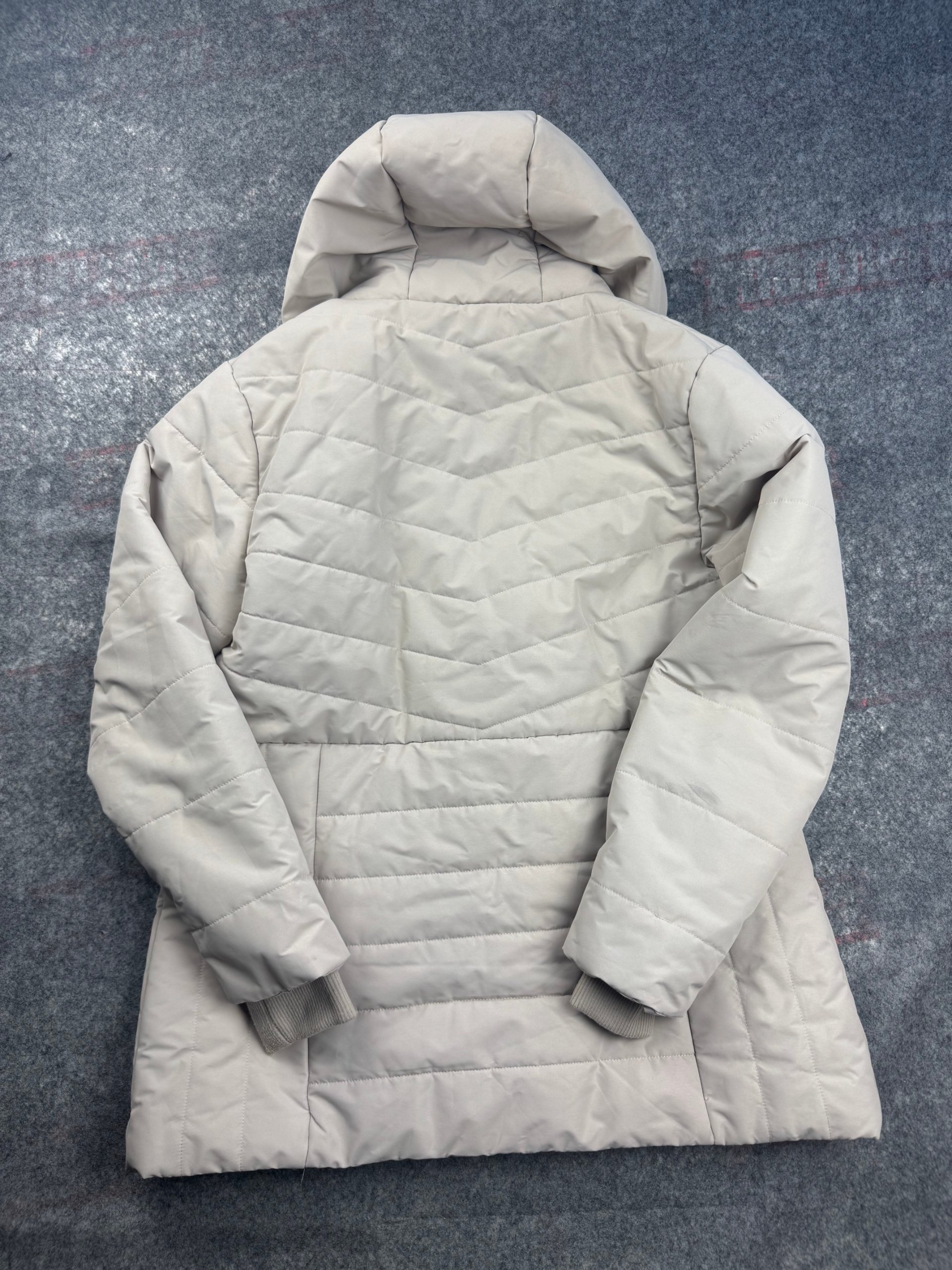 Cotton Traders Stone Padded Hooded Coat UK 12 Quilted Parka image 5