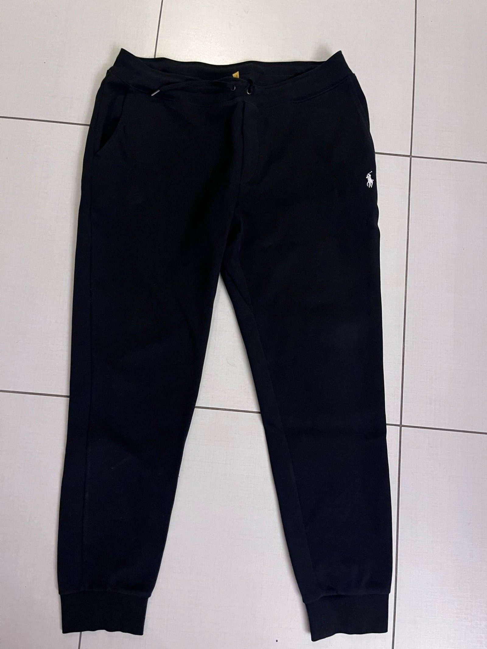 Polo Ralph Lauren Black Cotton Joggers Large Original QRcode