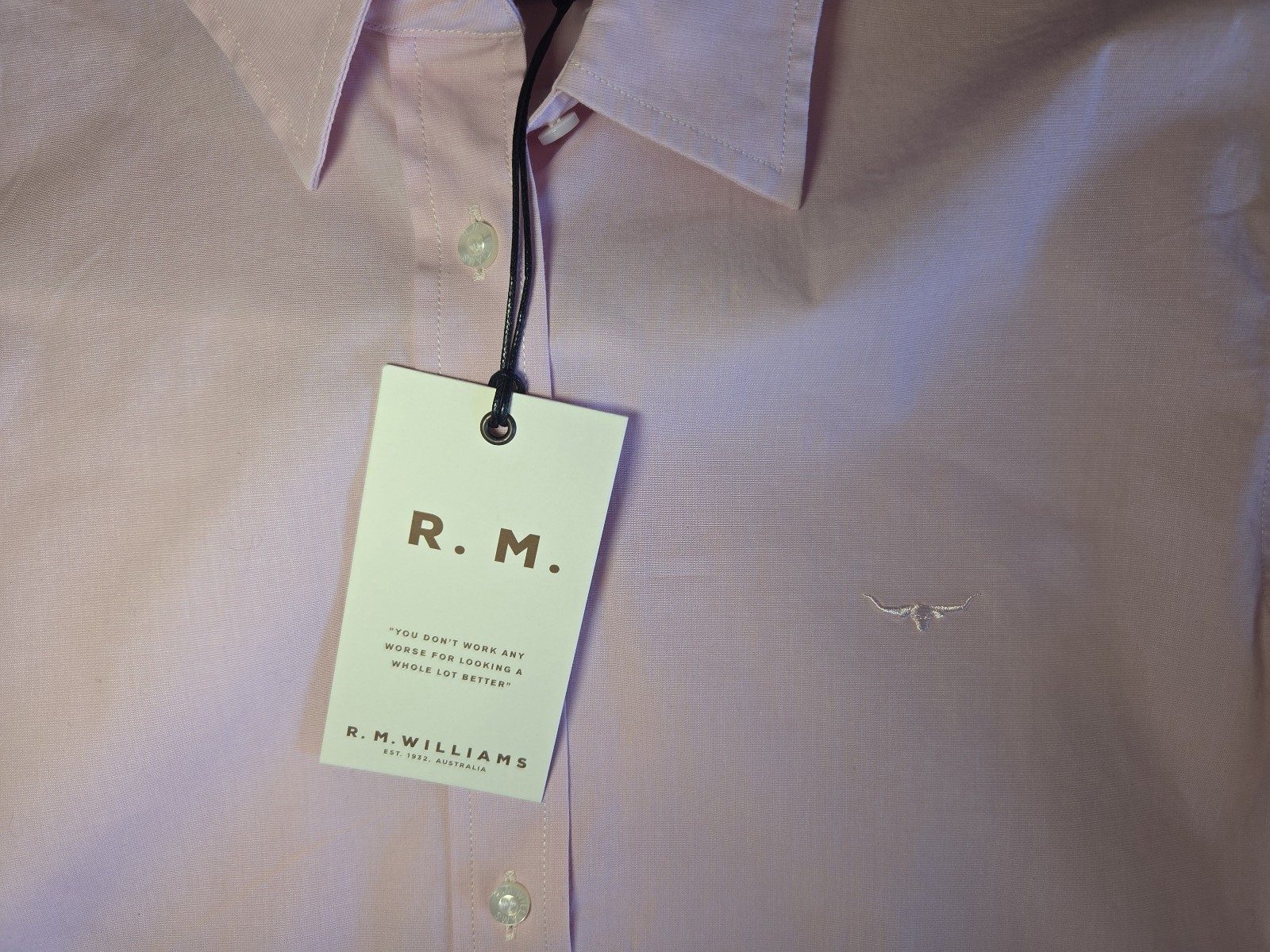 R.M. Williams Women's Pink Nicole Shirt Size 10 image 3
