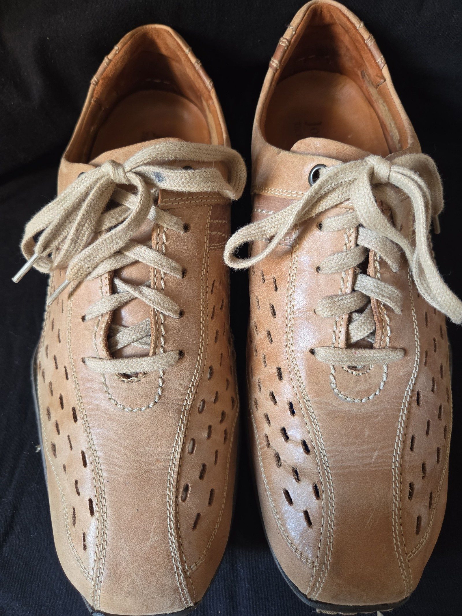 Jasper Conran Men's Brown Leather Casual Shoes UK 8