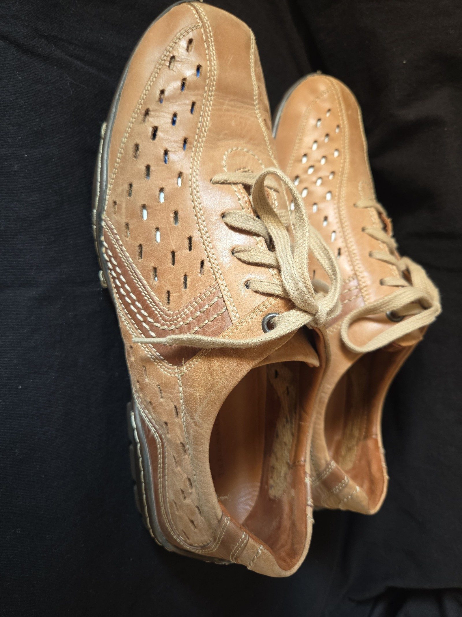 Brown Leather Casual Lace-Up Shoes Size Other image 2