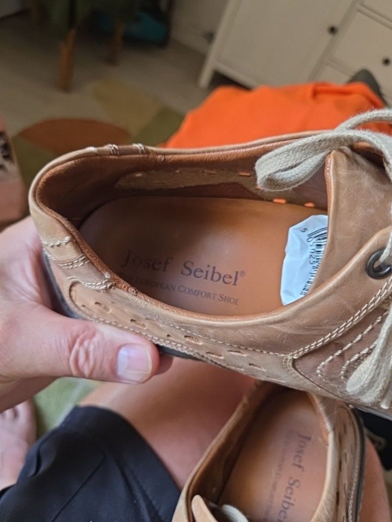 Brown Leather Casual Lace-Up Shoes Size Other image 7