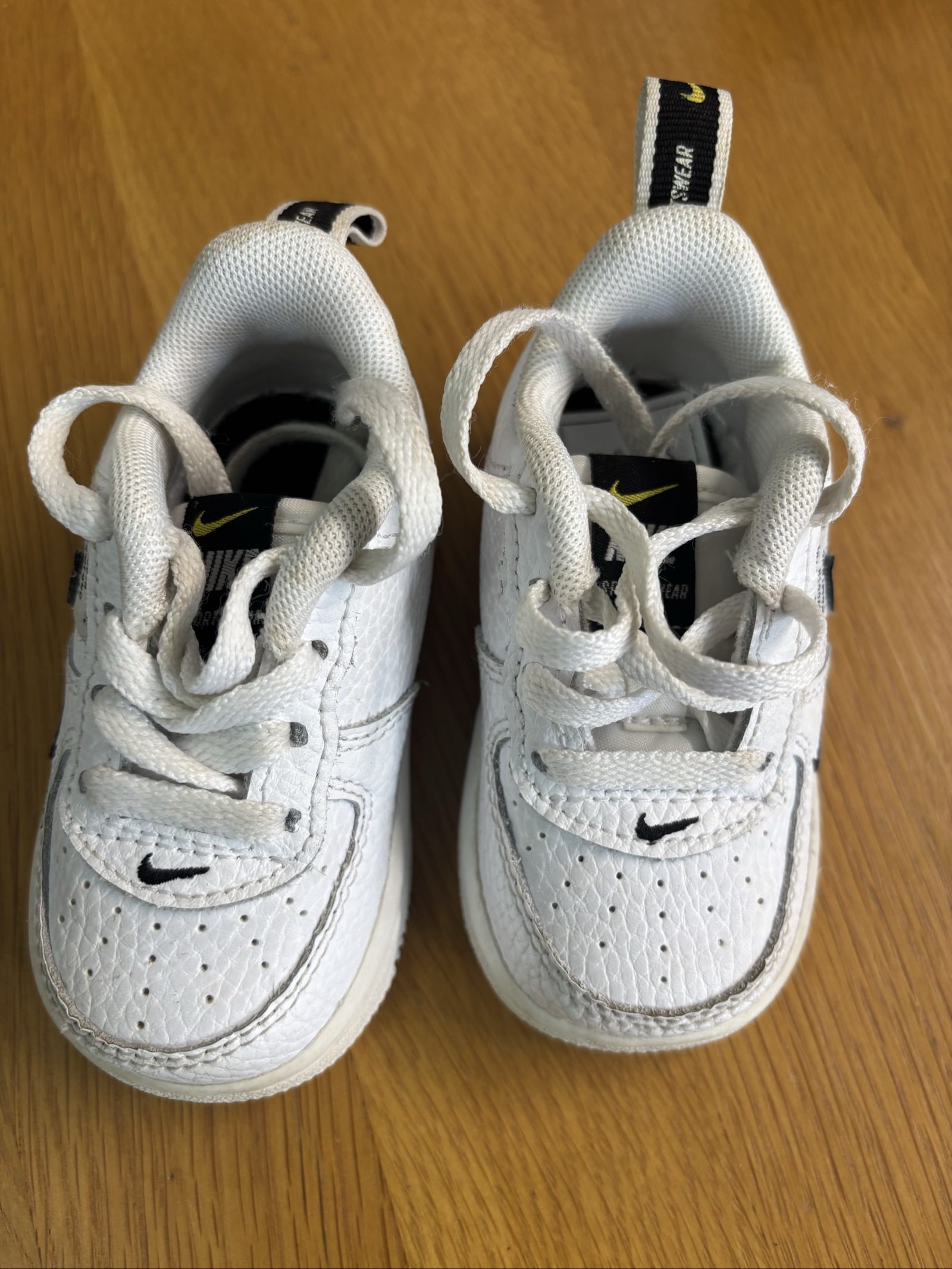 Nike Black & White Kids' Sneakers Air 270 6c & Air Force 1 Uk 3.5 image 5
