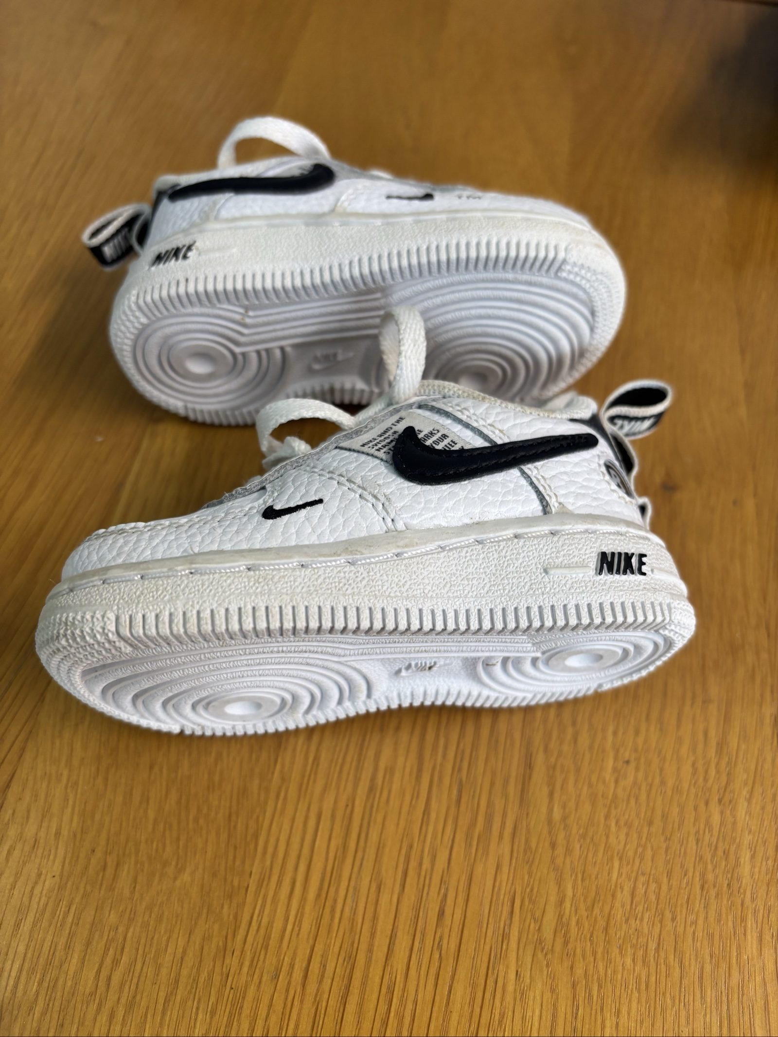 Nike Black & White Kids' Sneakers Air 270 6c & Air Force 1 Uk 3.5 image 6