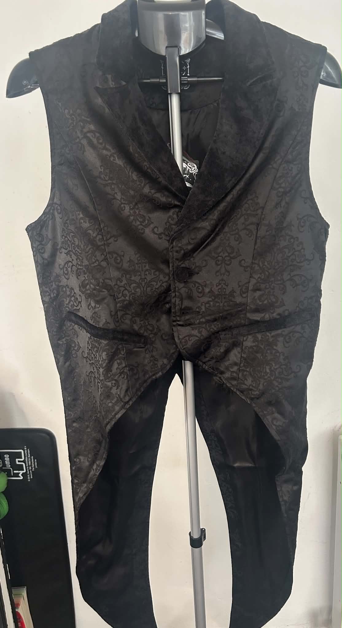 Killstar Black Bram Waistcoat Size Small