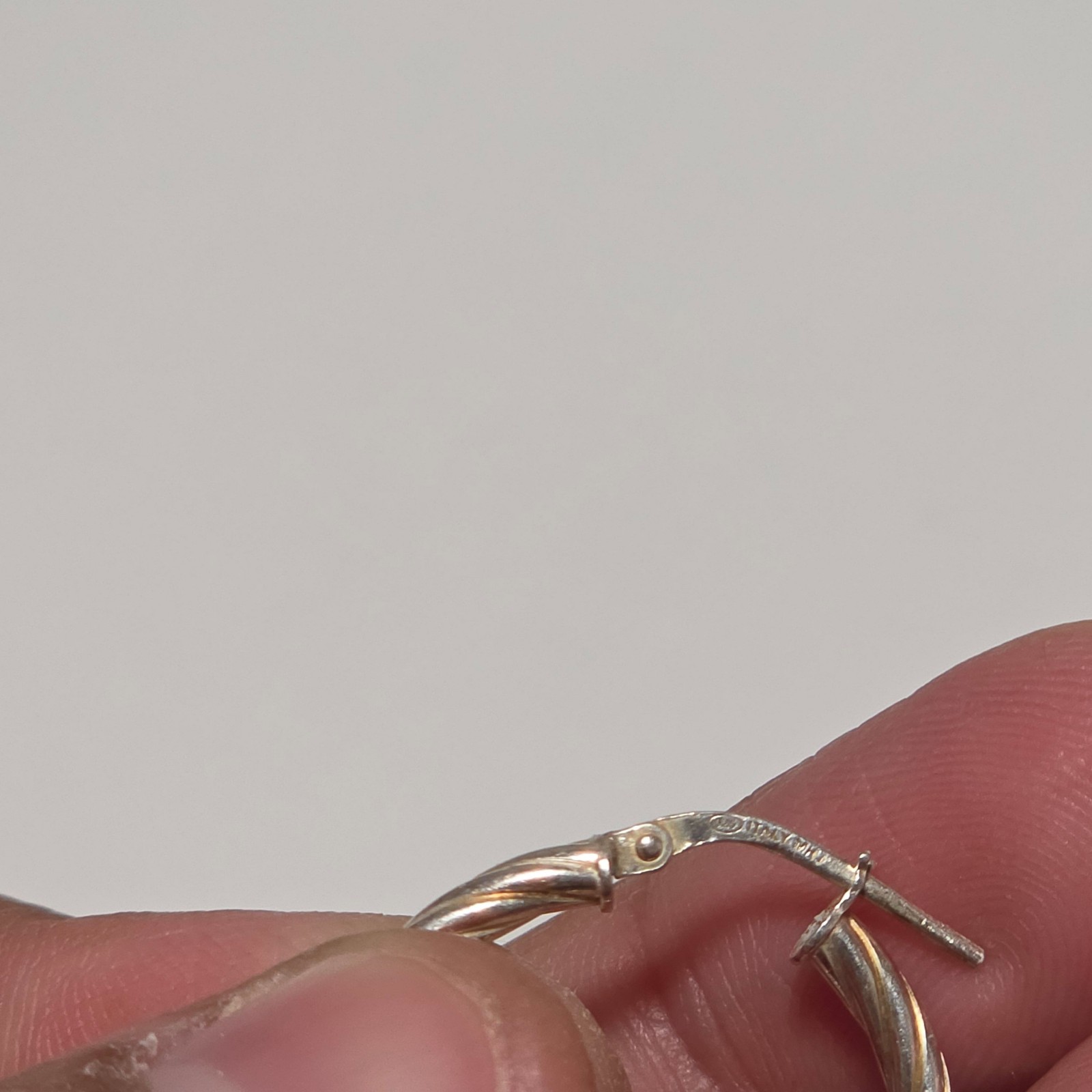925 Sterling Silver michalhill Twisted Hoop Earrings .b3 image 4