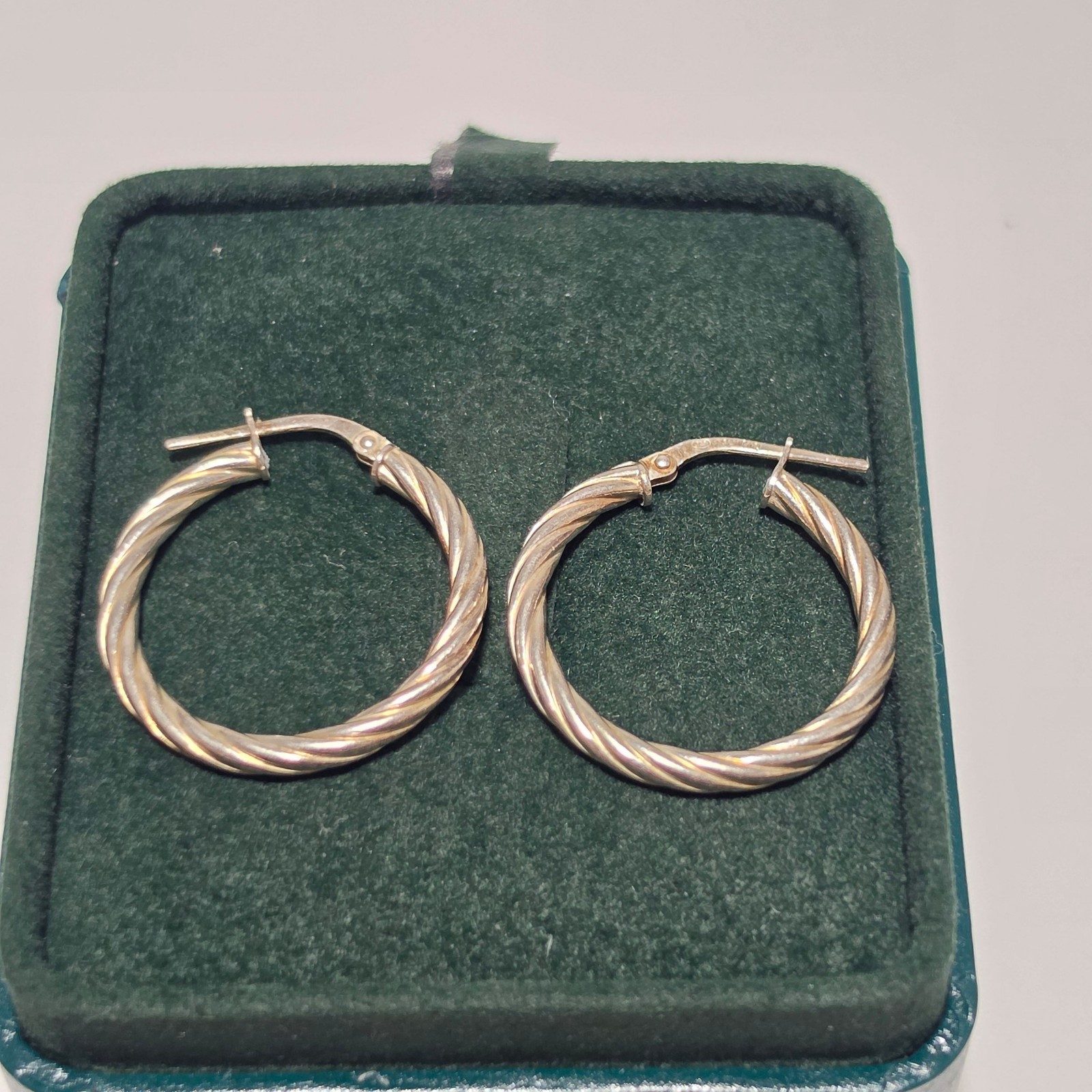 925 Sterling Silver michalhill Twisted Hoop Earrings .b3 image 2