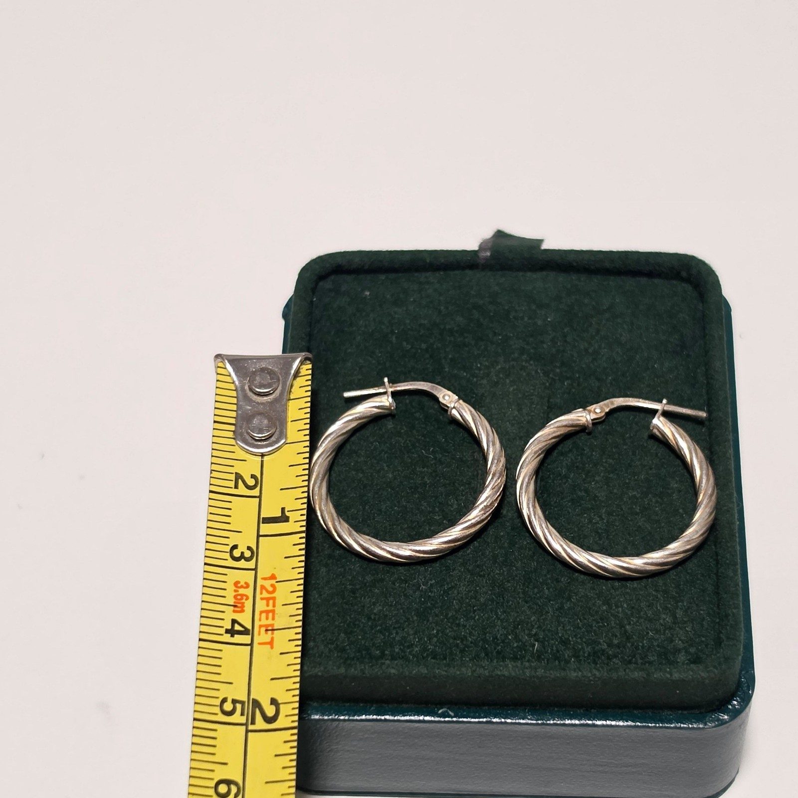 925 Sterling Silver michalhill Twisted Hoop Earrings .b3 image 3