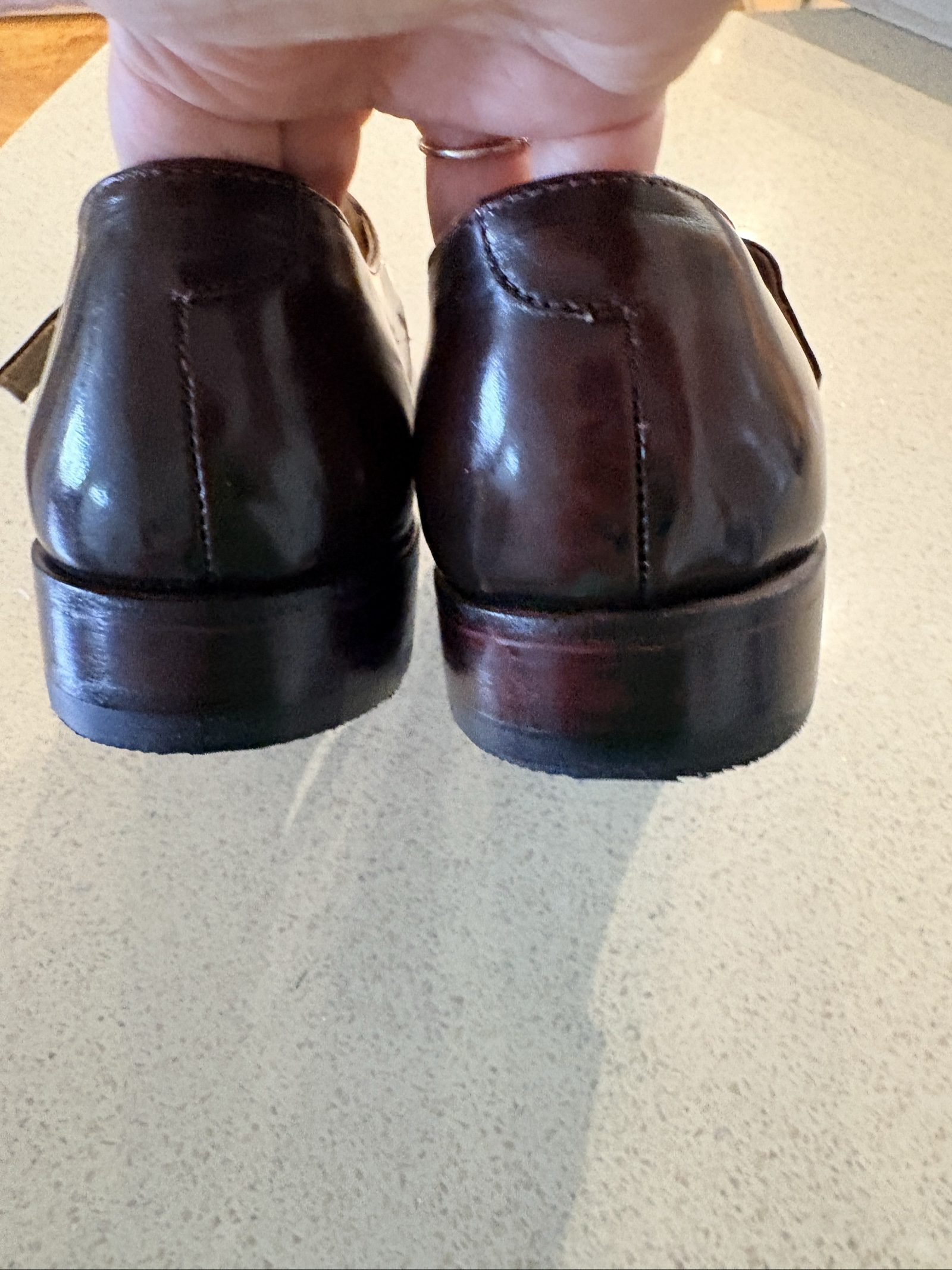 Samuel Windsor Brown Leather Monk Strap Shoes UK 7 Handmade image 4