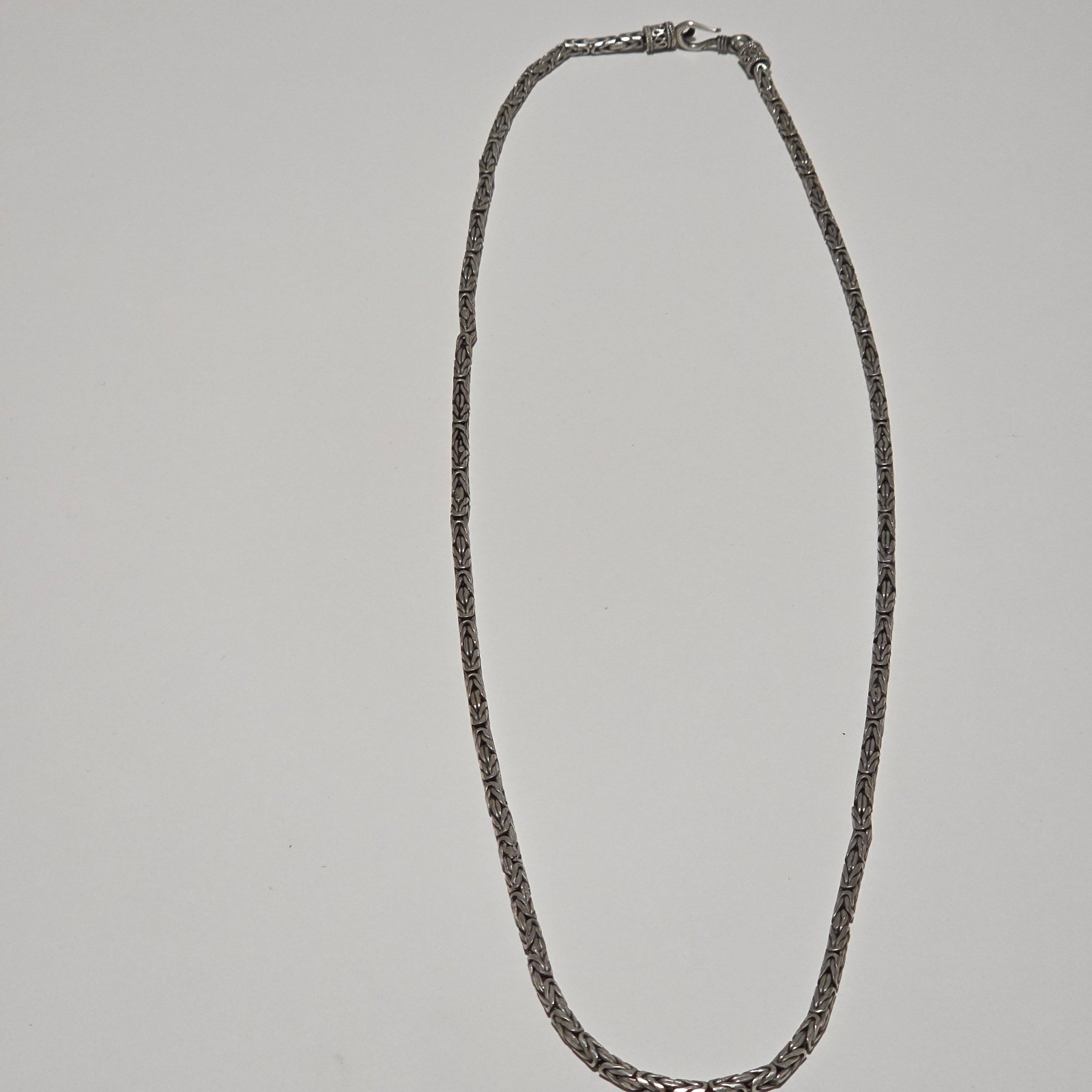Antique Sterling Silver Unisex Chain Necklace .b3 image 2