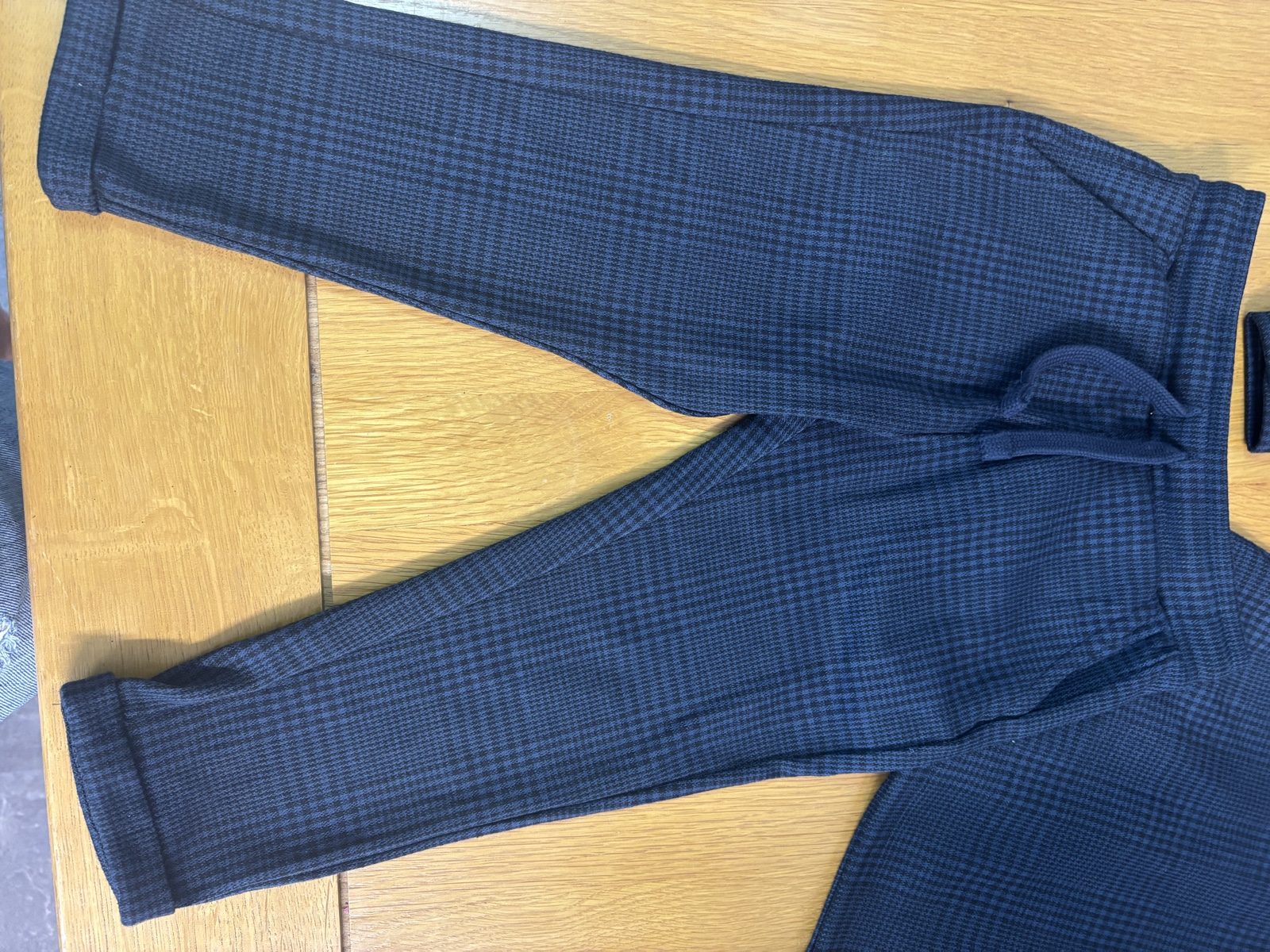 Navy & Black Checked 2-Piece Set 2-3 Years image 4