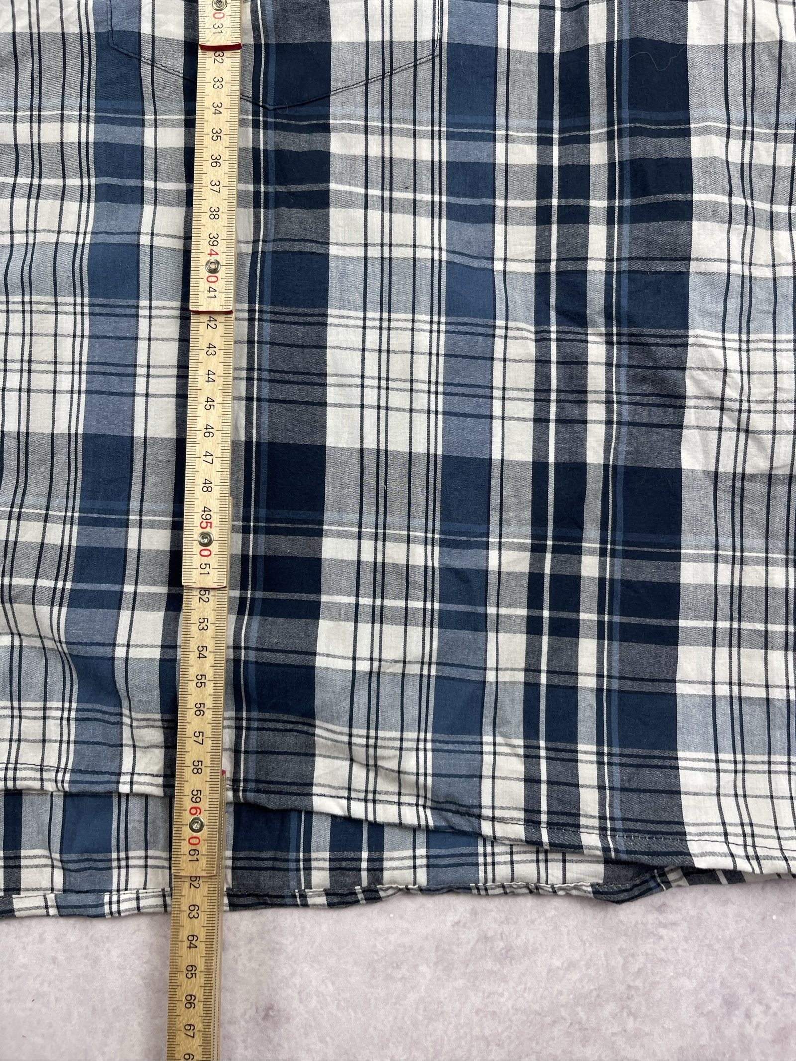 George Blue & White Check Relaxed Shirt XL image 7