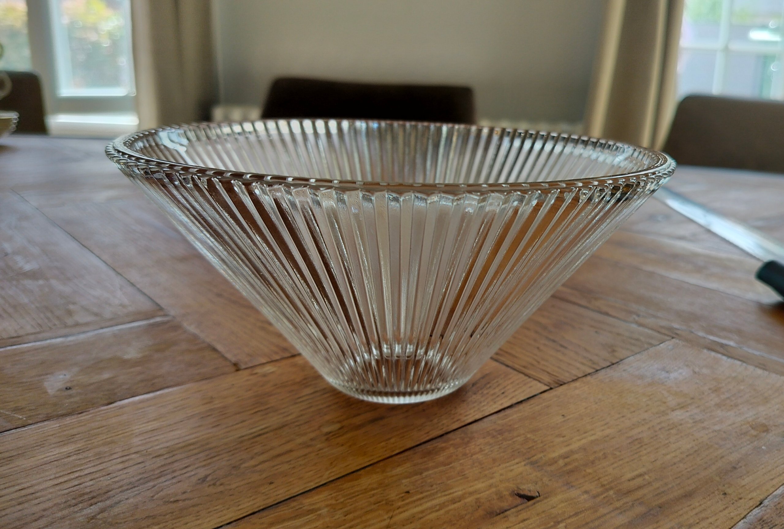 Antique Holophane Pagoda Style Prismatic Glass Lamp Shade – Unmarked image 3