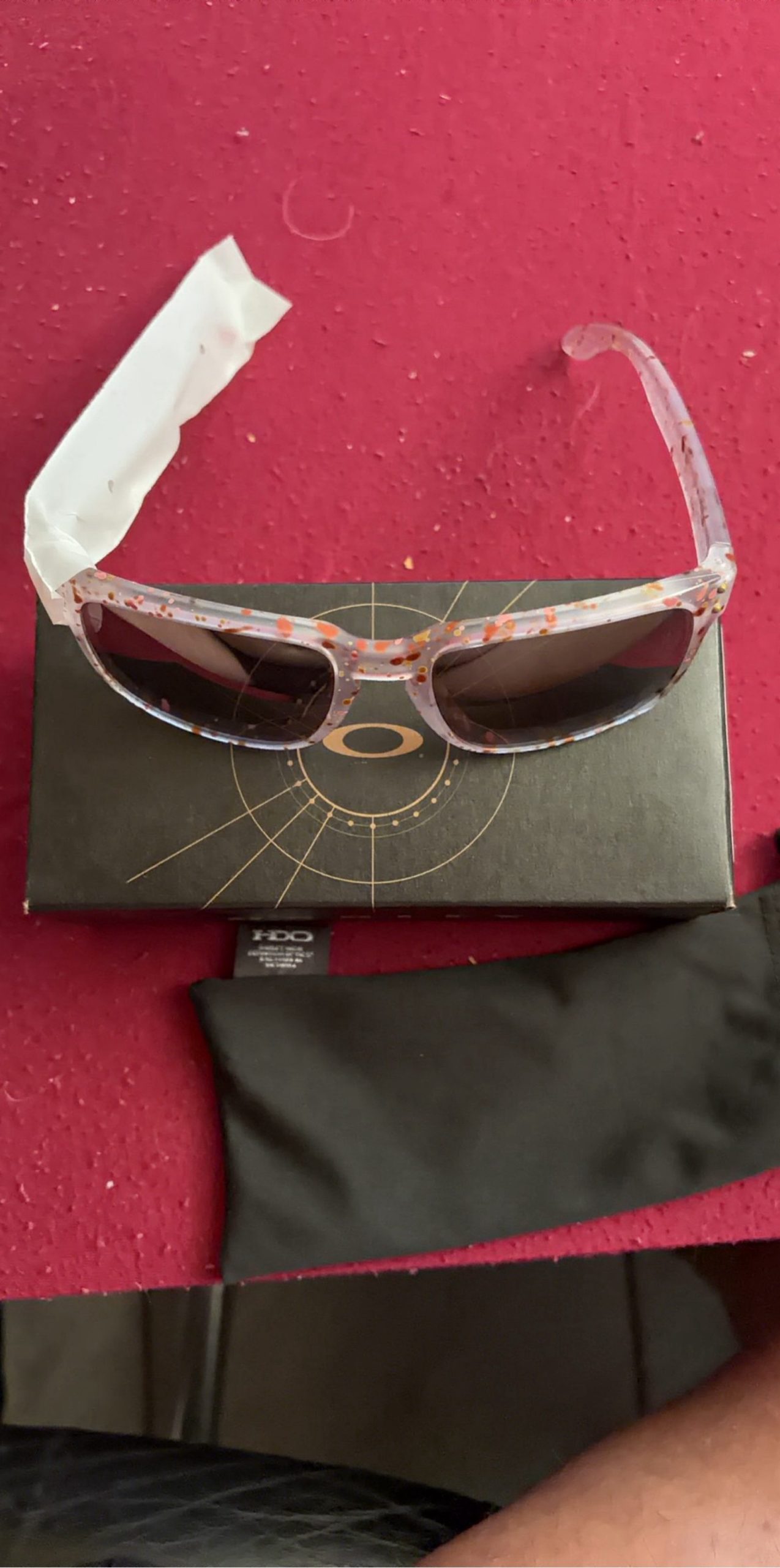Oakley Unisex Clear Terrazzo Holbrook Sunglasses Prizm Black Polarized Other image 4