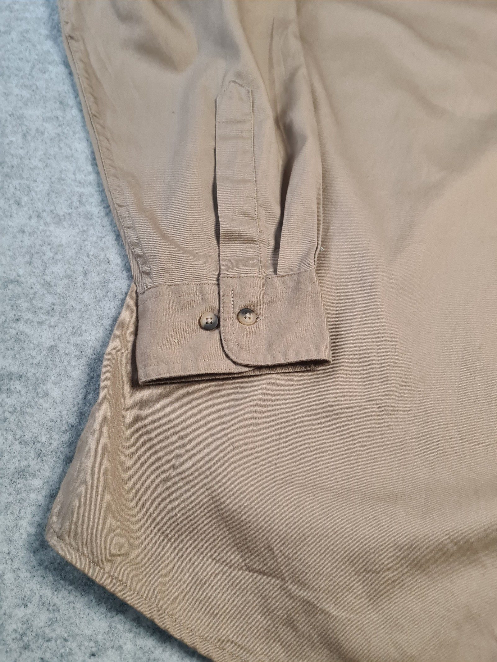 Wrangler Men’s Beige Long Sleeve Casual Shirt 2XL 1120 image 2