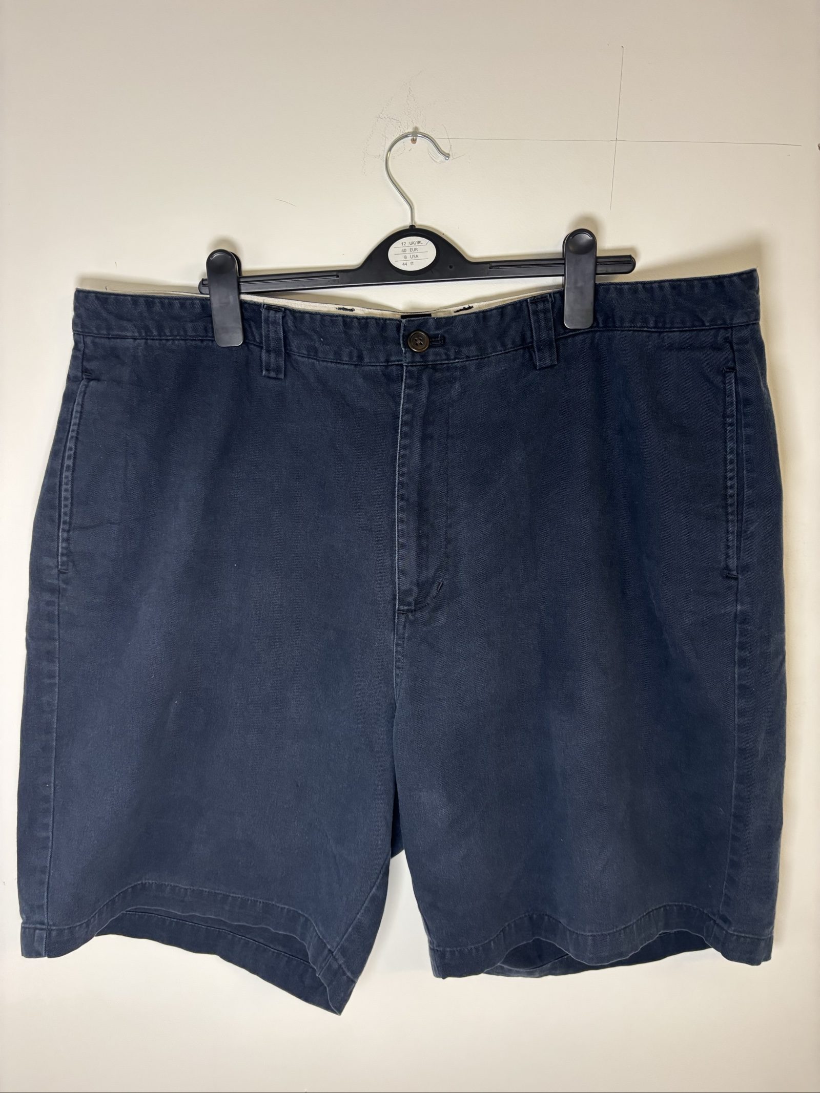 Chaps Navy Cotton Shorts 42 Relaxed Fit