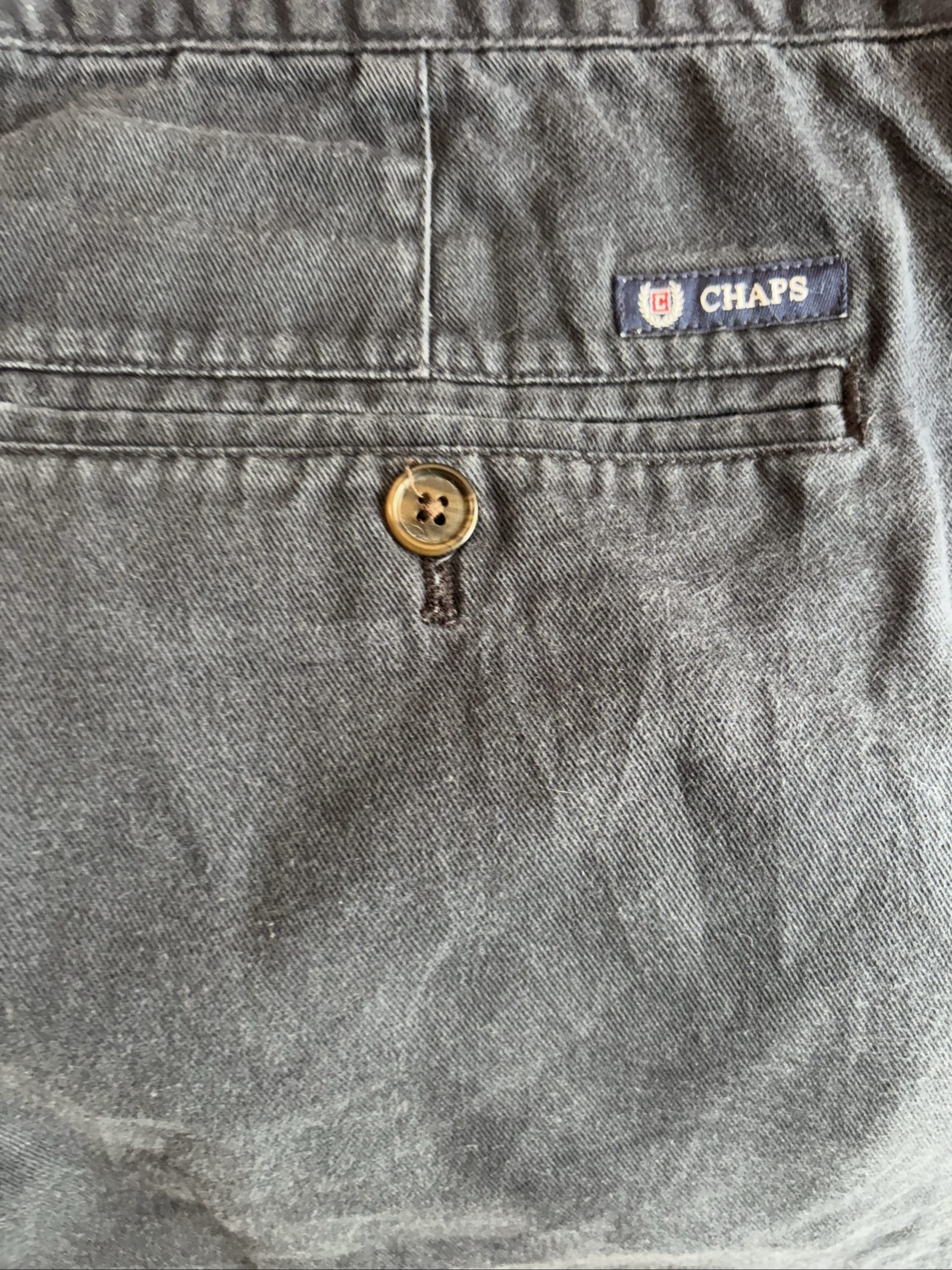 Chaps Navy Cotton Shorts 42 Relaxed Fit image 3
