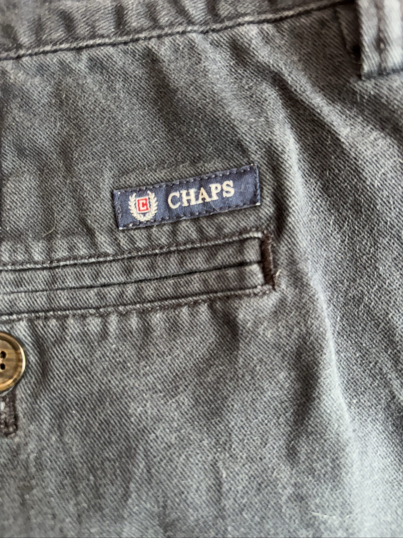 Chaps Navy Cotton Shorts 42 Relaxed Fit image 4
