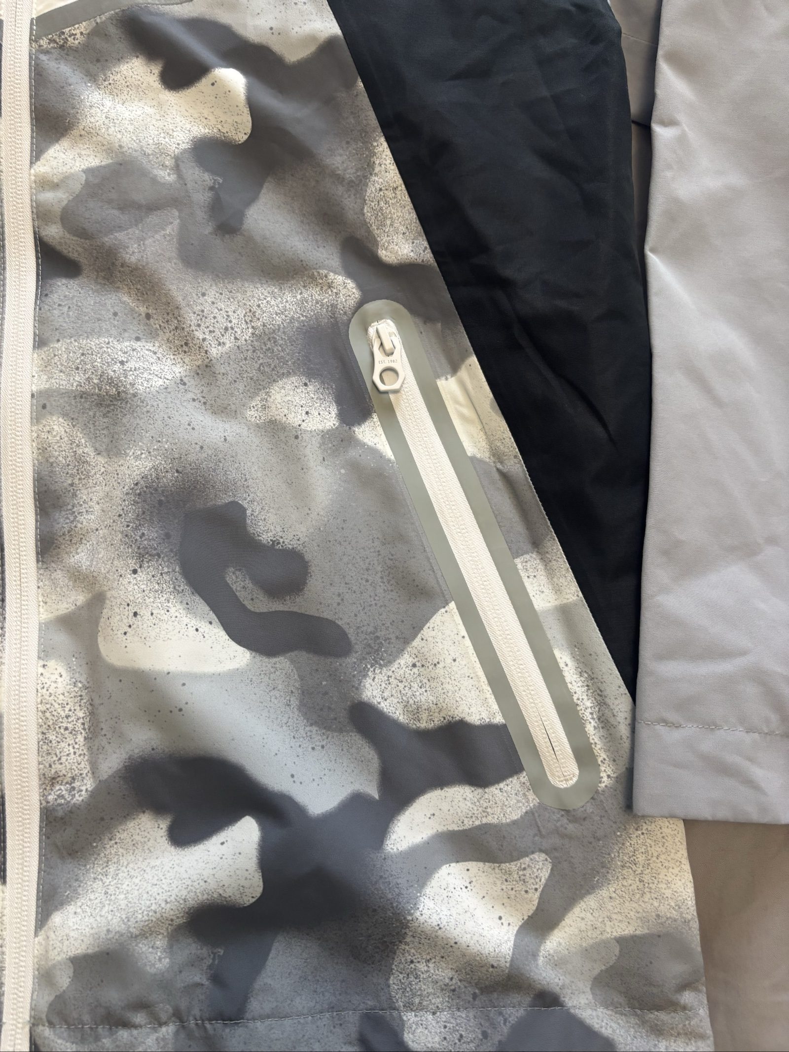 Next Grey & White Camo Waterproof Hooded Jacket 12 Years image 2