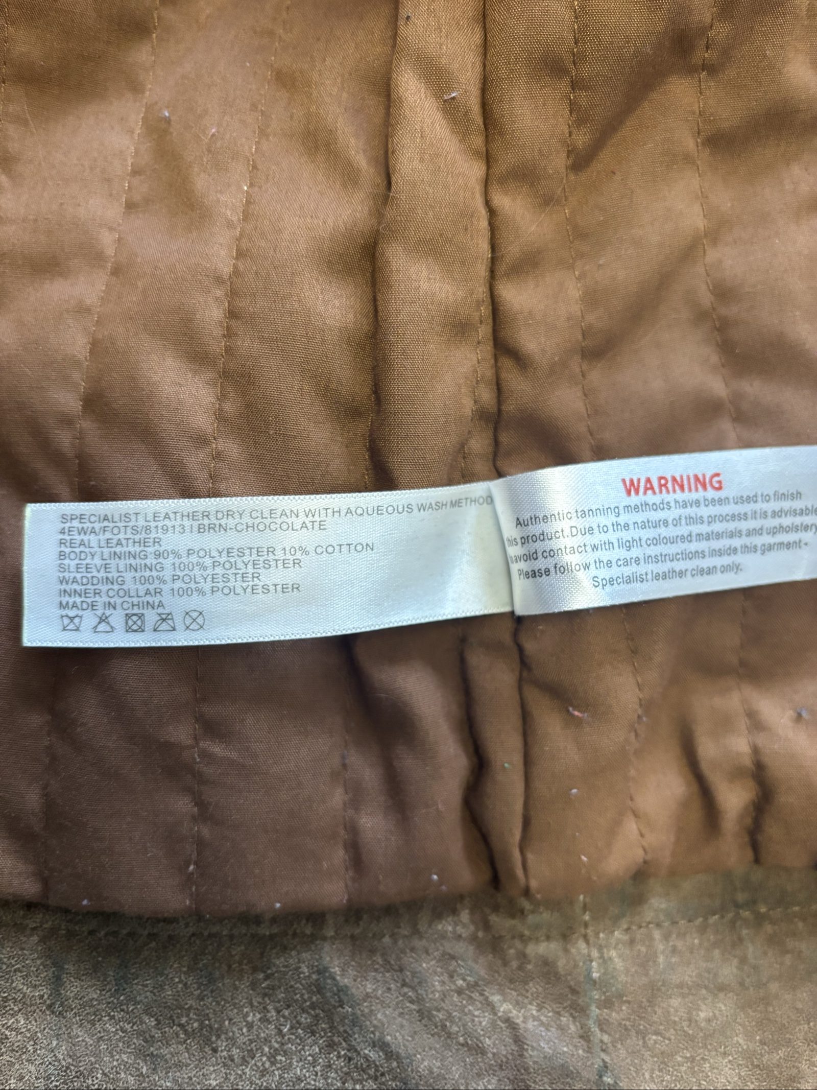 FatFace Brown Suede Jacket Size 10 Faux Shearling Collar image 6