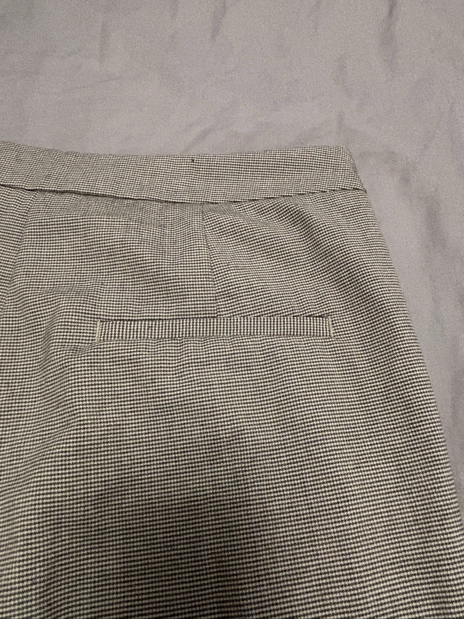 Zara grey Small Checkered Slim Fit Trousers Medium image 4