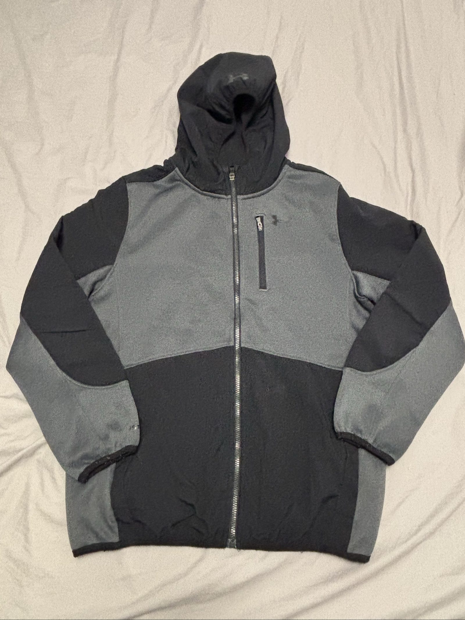 Under Armour Black & Grey ColdGear Boys' Hoodie YLG