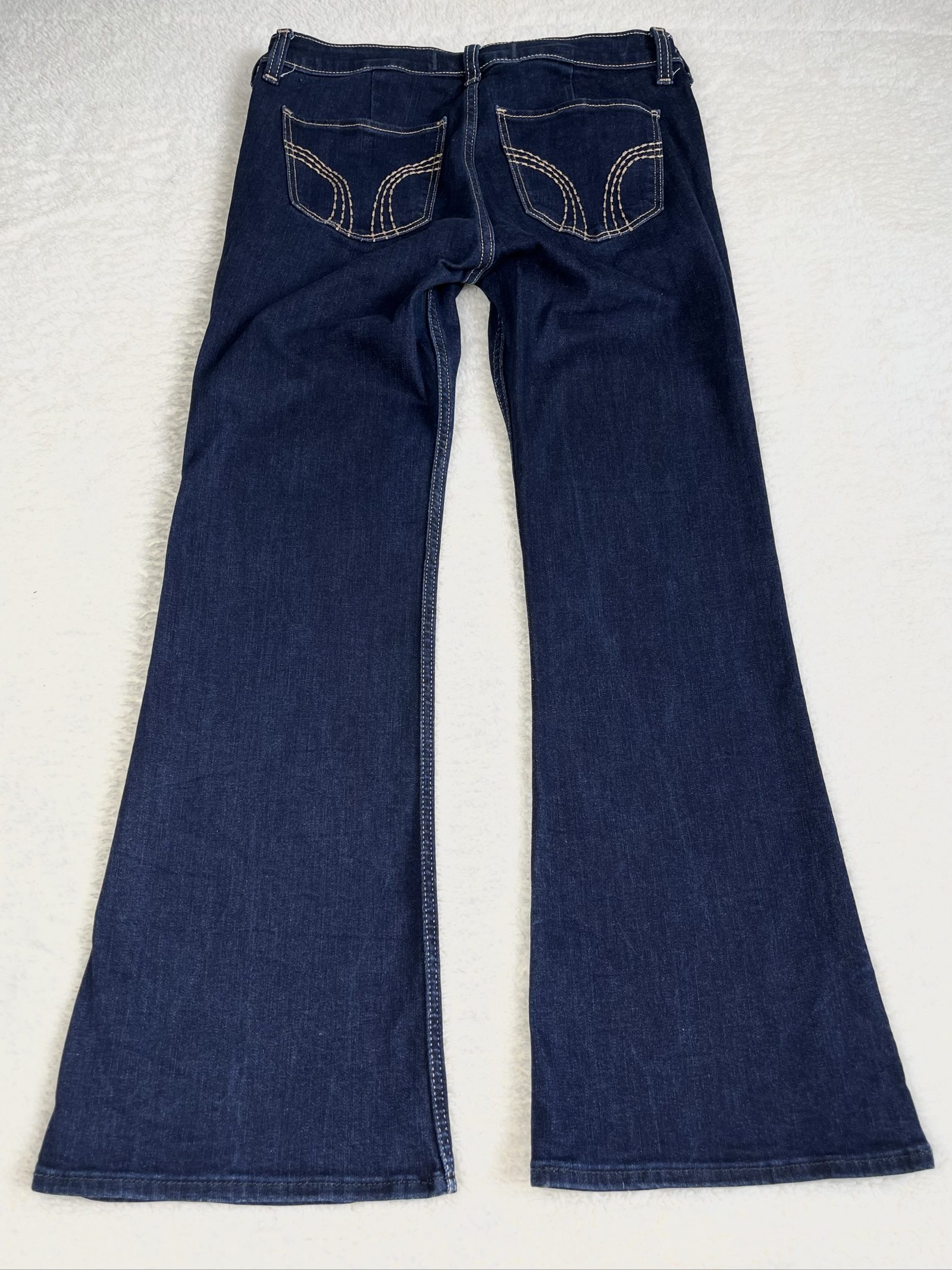 Hollister Women's Dark Blue Low-Rise Bootcut Jeans 29x30 image 2