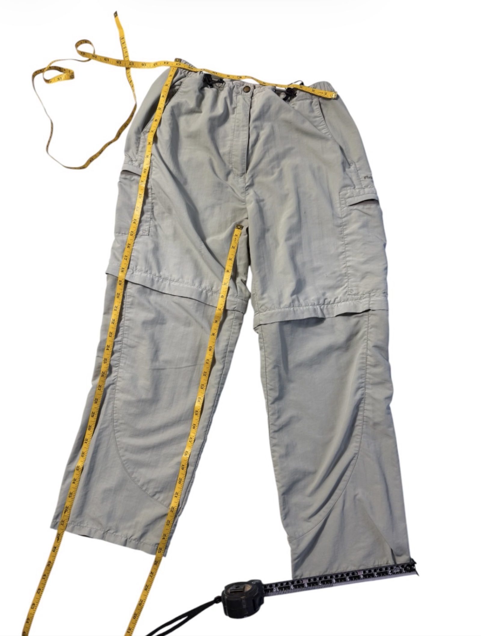 Rohan Women’s M Beige Convertible Zip-Off Walking Cargo Trousers Hiking image 3