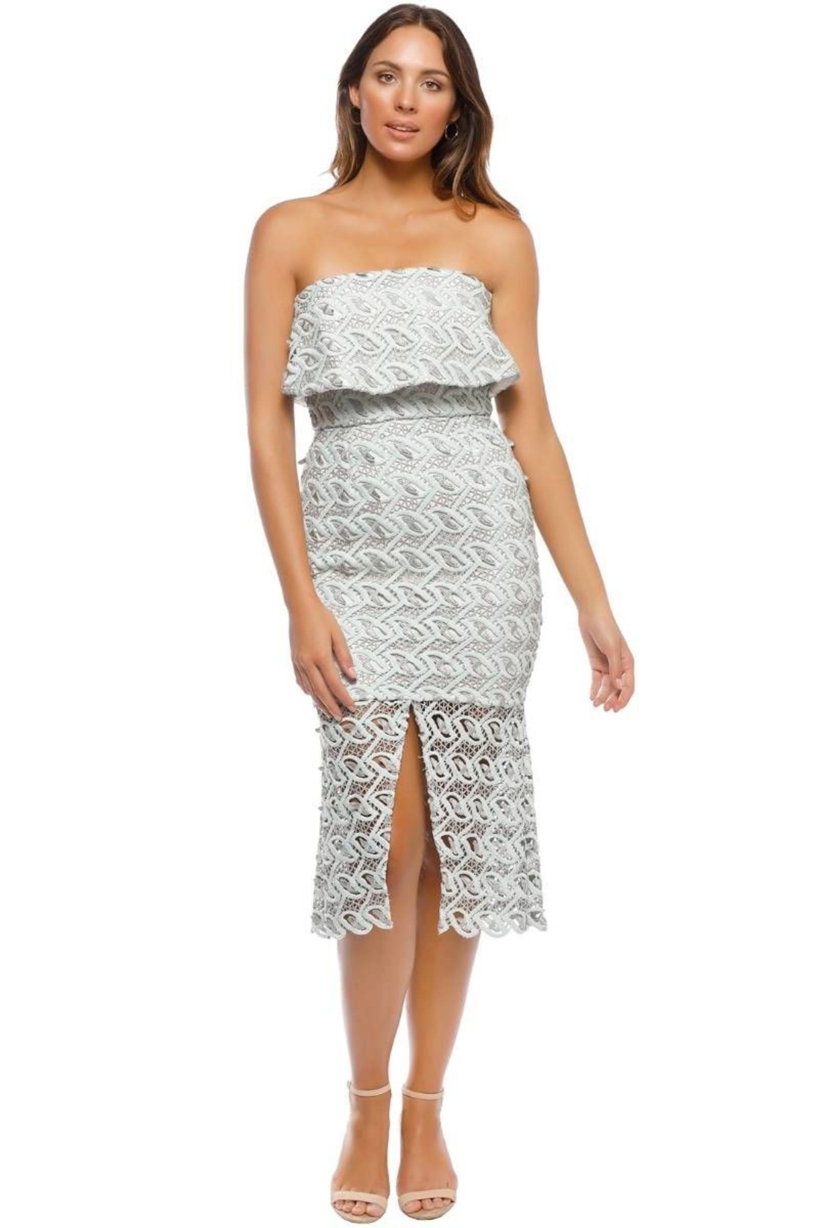 Premonition Lola Cocktail Dress | Mint & Grey | AU 12 | BNWT