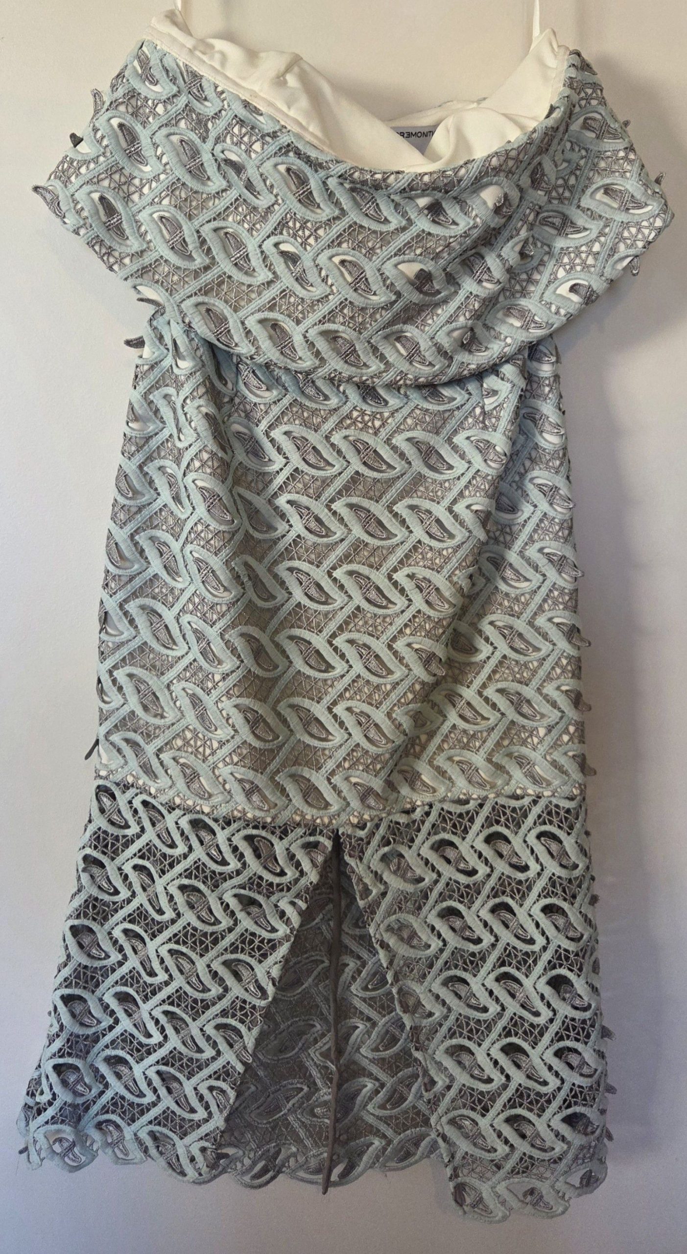 Premonition Lola Cocktail Dress | Mint & Grey | AU 12 | BNWT image 3