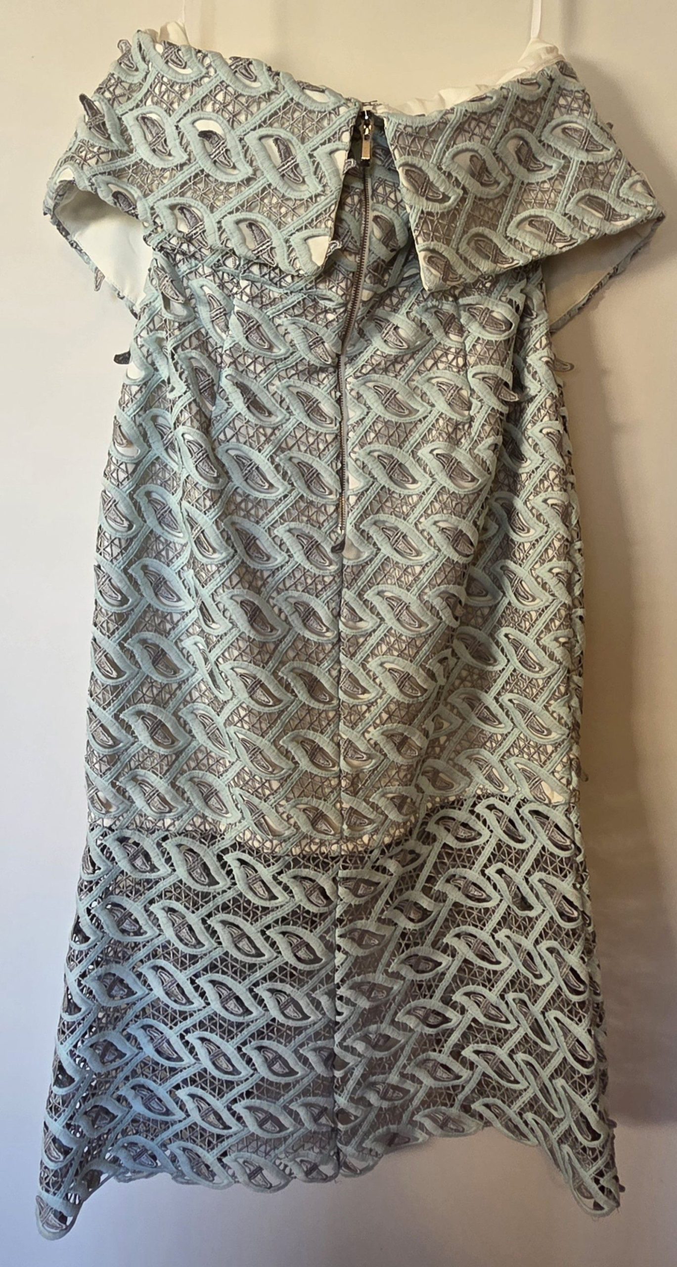 Premonition Lola Cocktail Dress | Mint & Grey | AU 12 | BNWT image 4