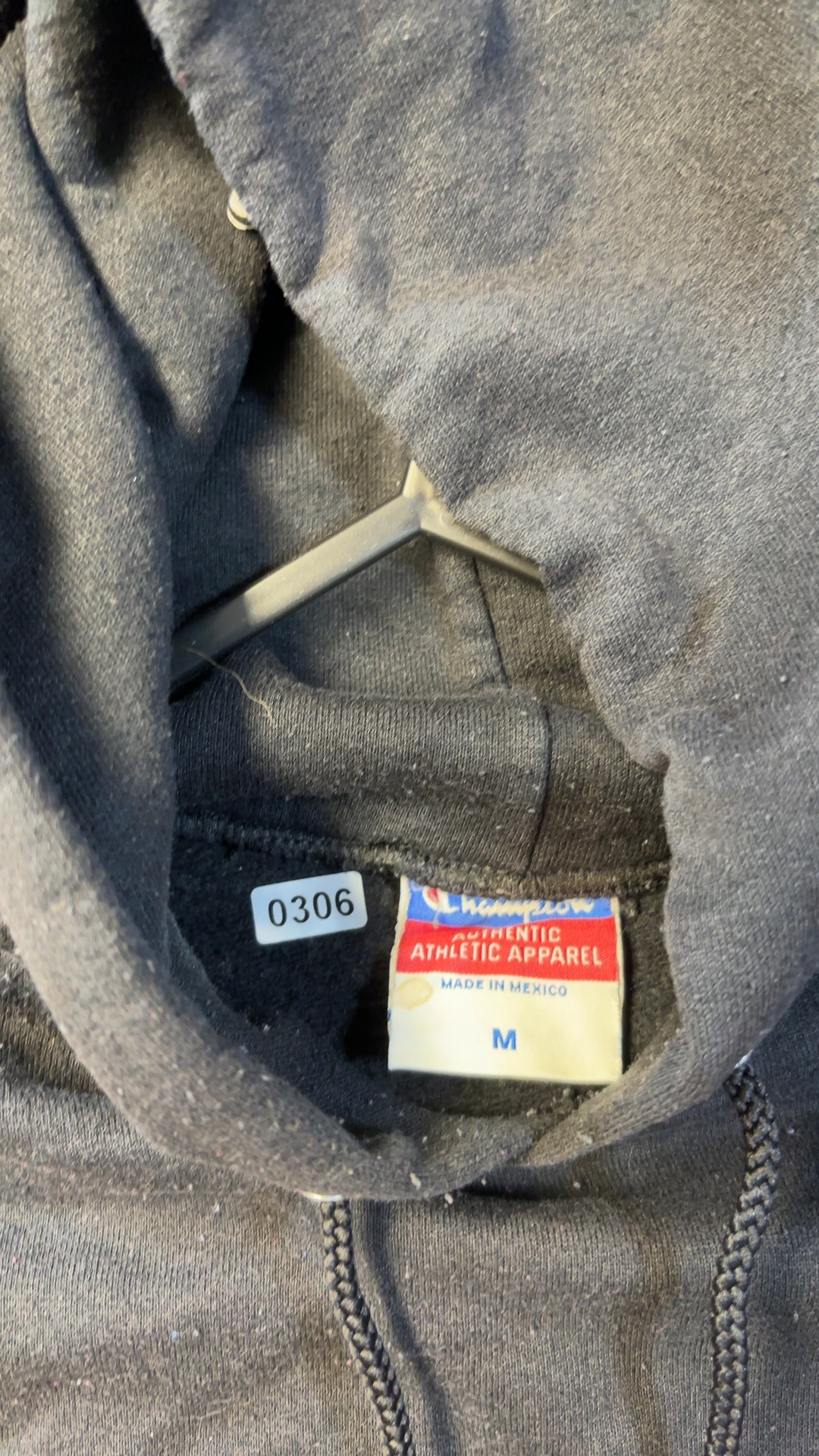 Champion Black United States Marines Hoodie Medium very good vintage condition image 3