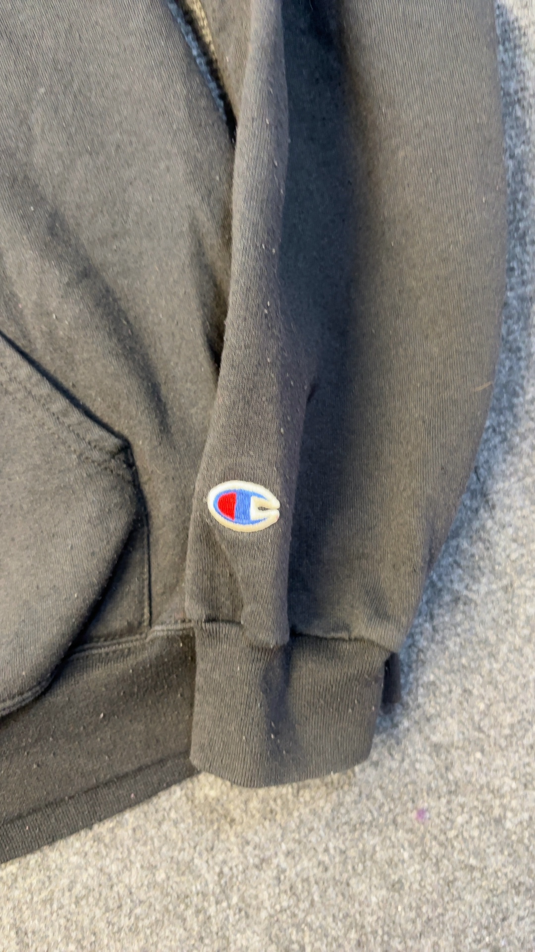 Champion Black United States Marines Hoodie Medium very good vintage condition image 4