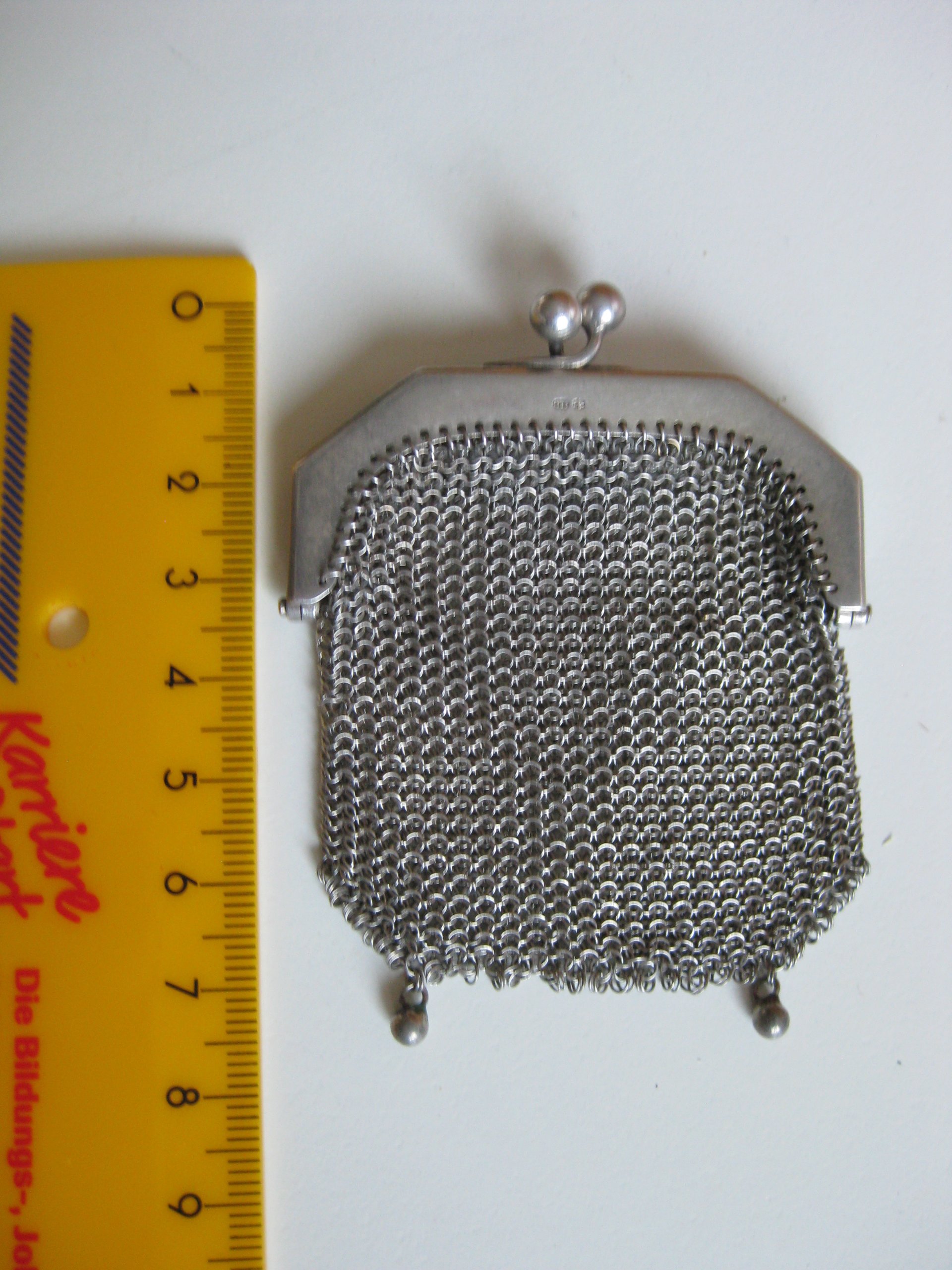Real 925 Silver Vintage Mesh Coin Purse Small image 4