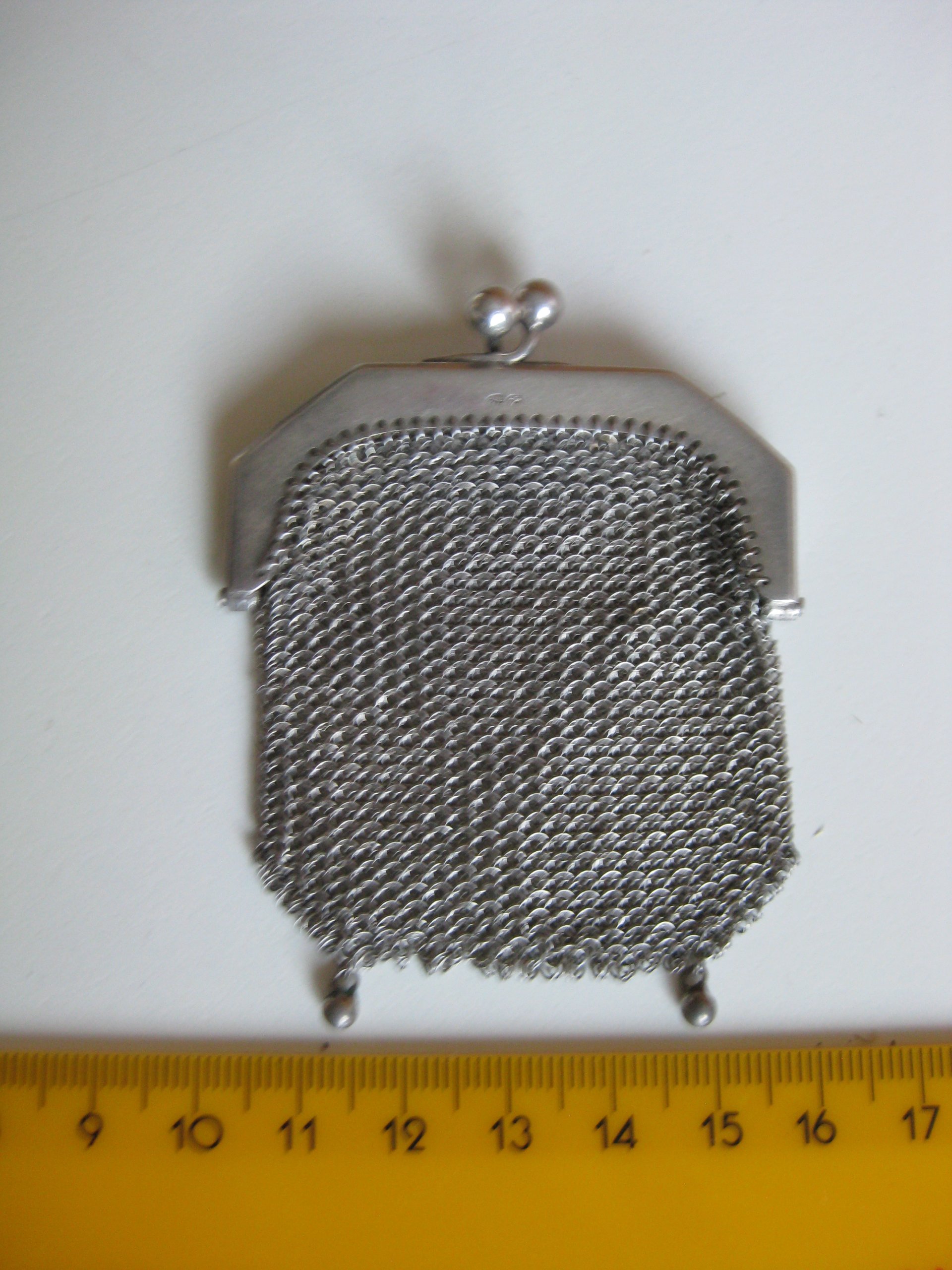 Real 925 Silver Vintage Mesh Coin Purse Small image 5