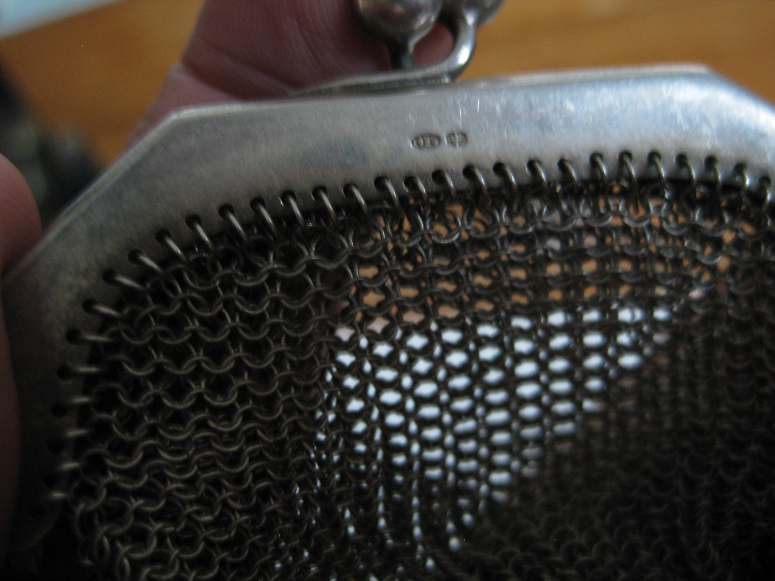 Real 925 Silver Vintage Mesh Coin Purse Small image 10