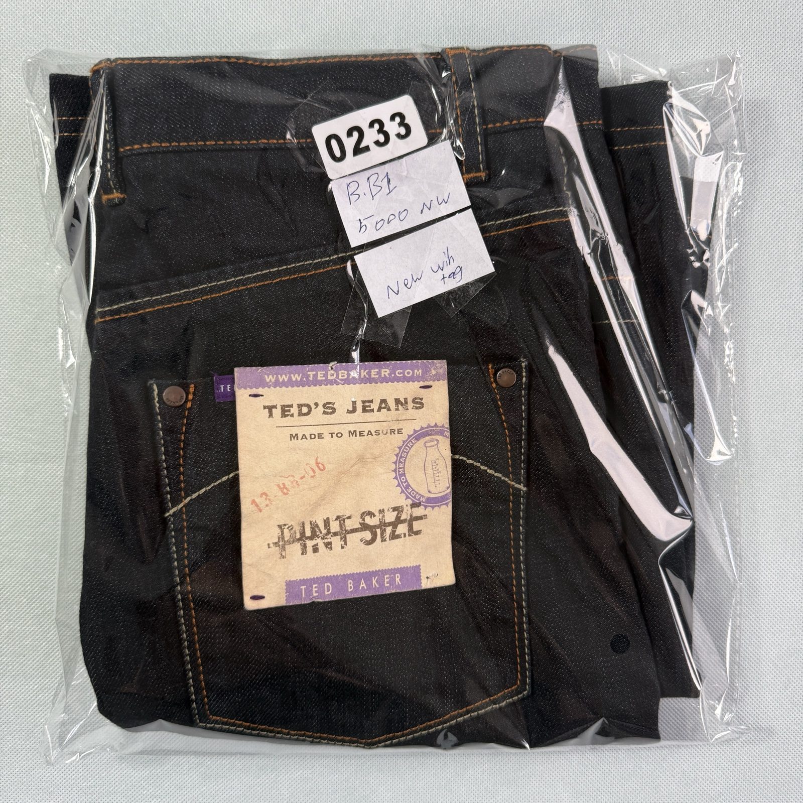 Ted Baker Boys Dark Blue Dark Wash Denim Shorts Size 14 Straight Leg BNWT image 5